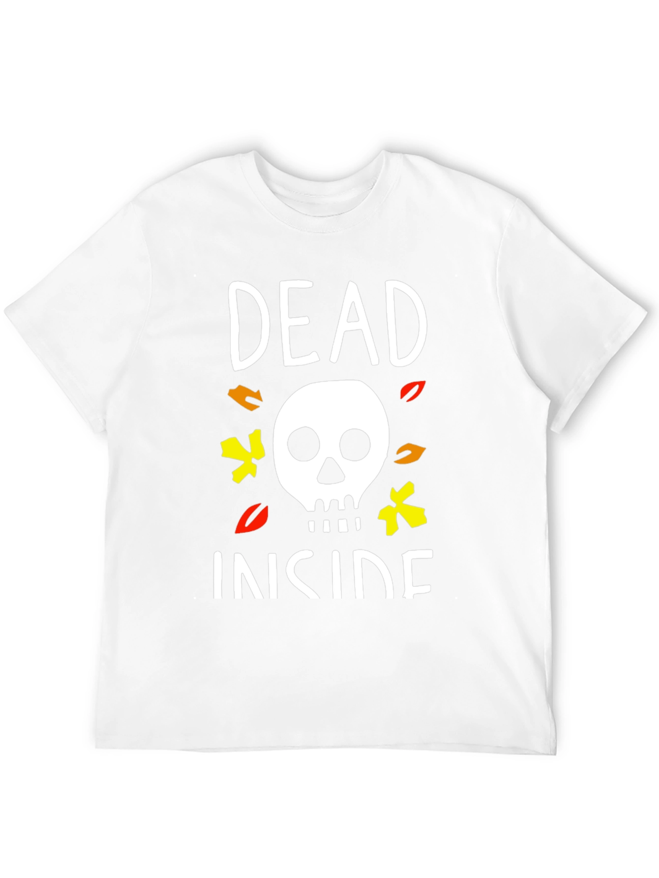 Dead Inside Halloween T-Shirt Skull Graphic