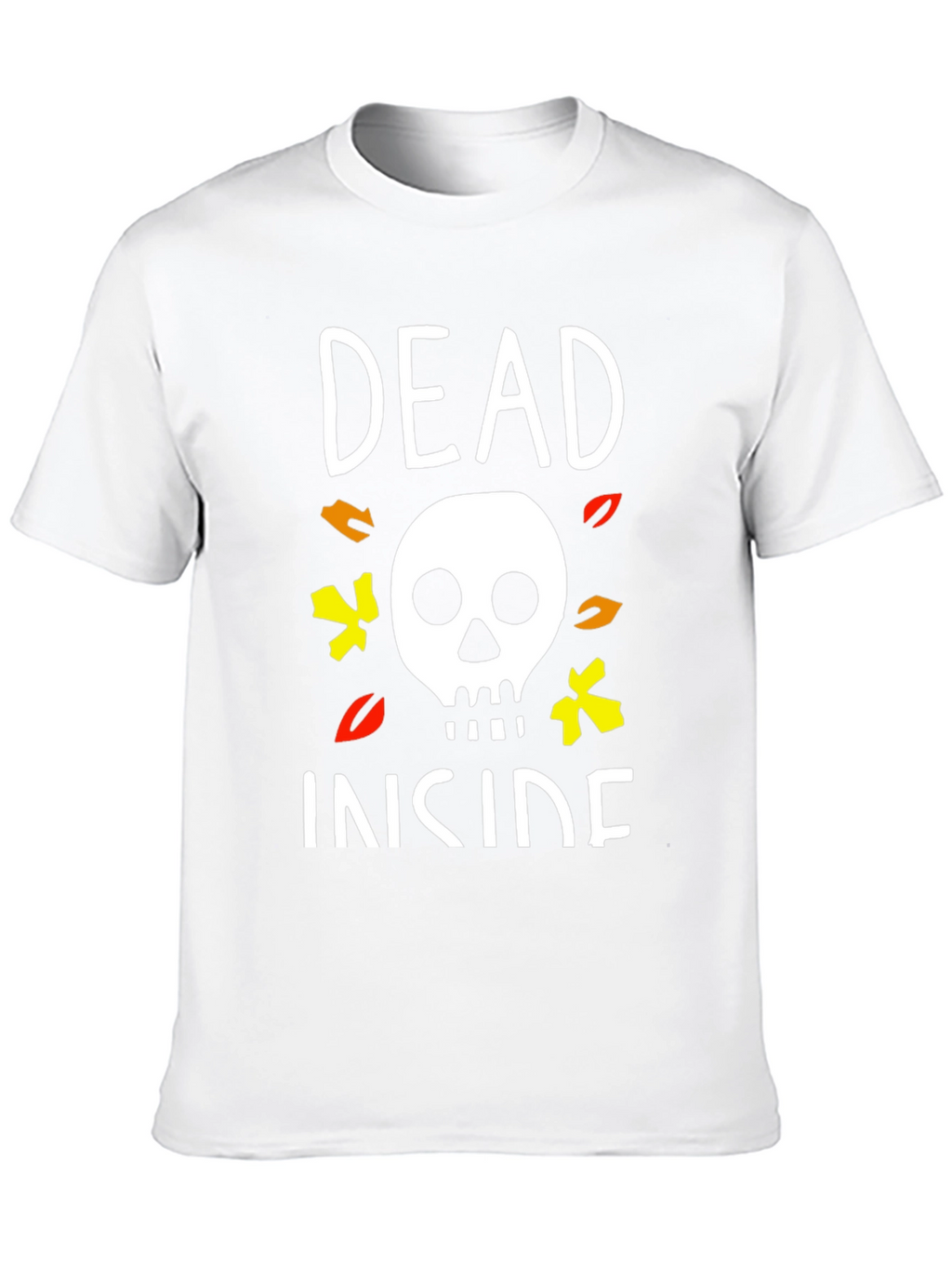 Dead Inside Halloween T-Shirt Skull Graphic