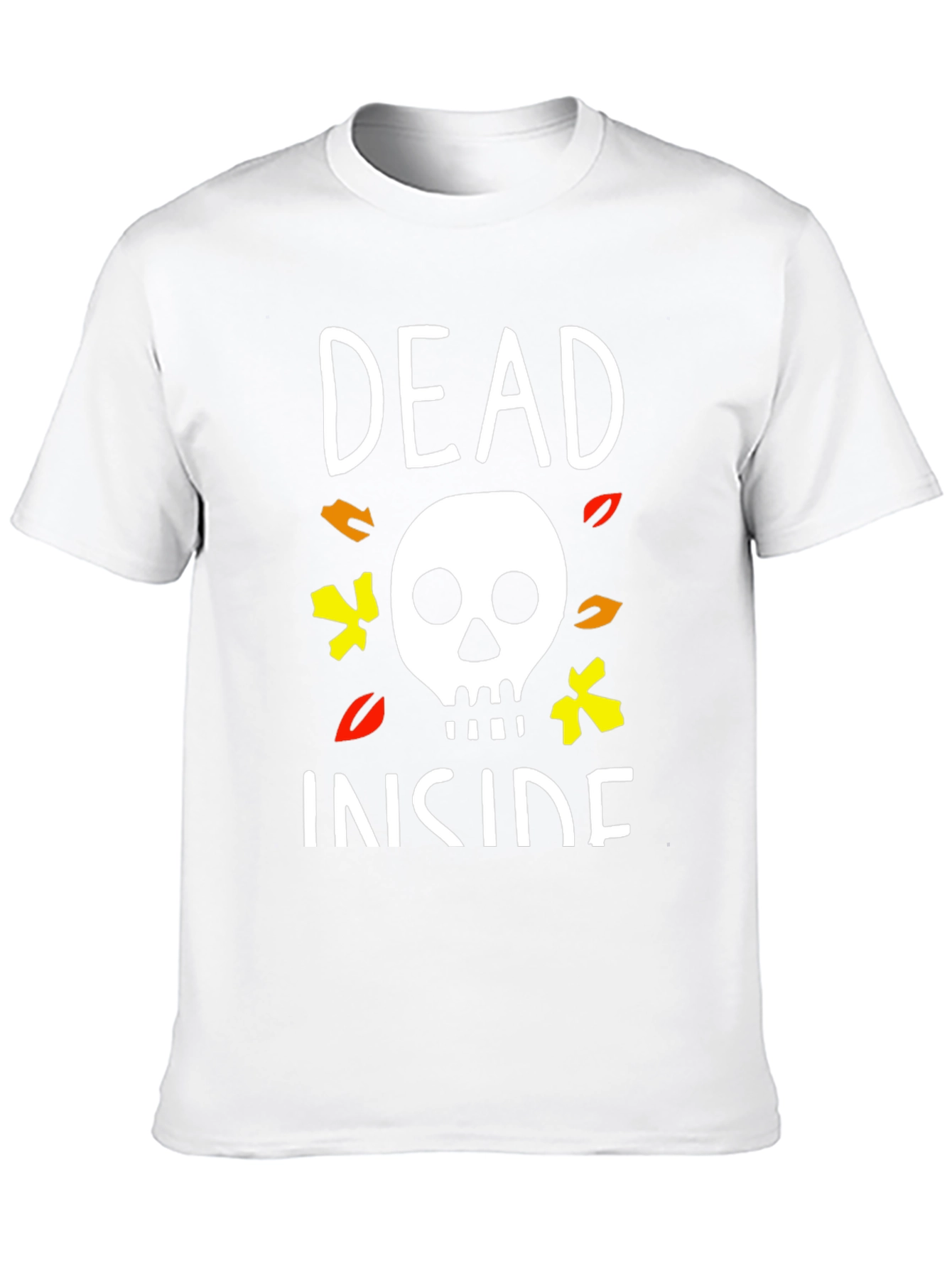 Dead Inside Halloween T-Shirt Skull Graphic