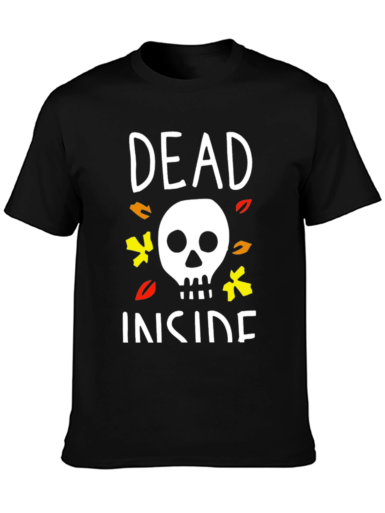 Dead Inside Halloween T-Shirt Skull Graphic