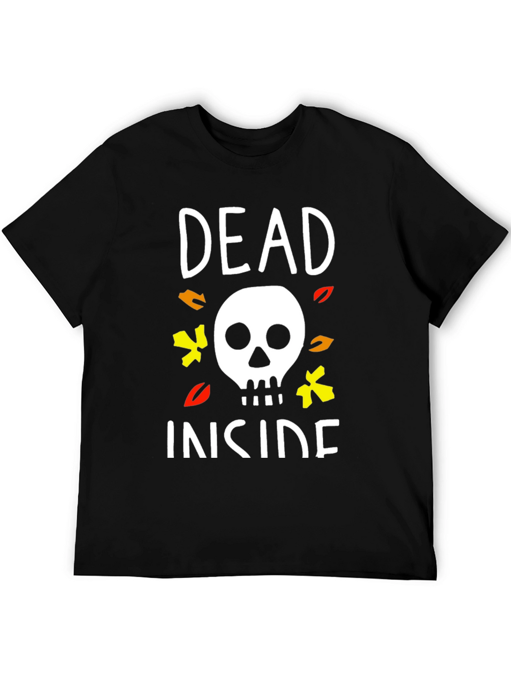 Dead Inside Halloween T-Shirt Skull Graphic