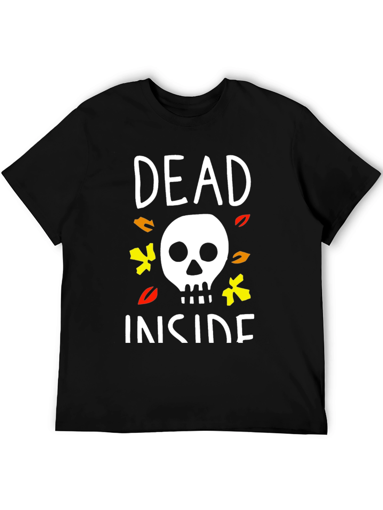 Dead Inside Halloween T-Shirt Skull Graphic