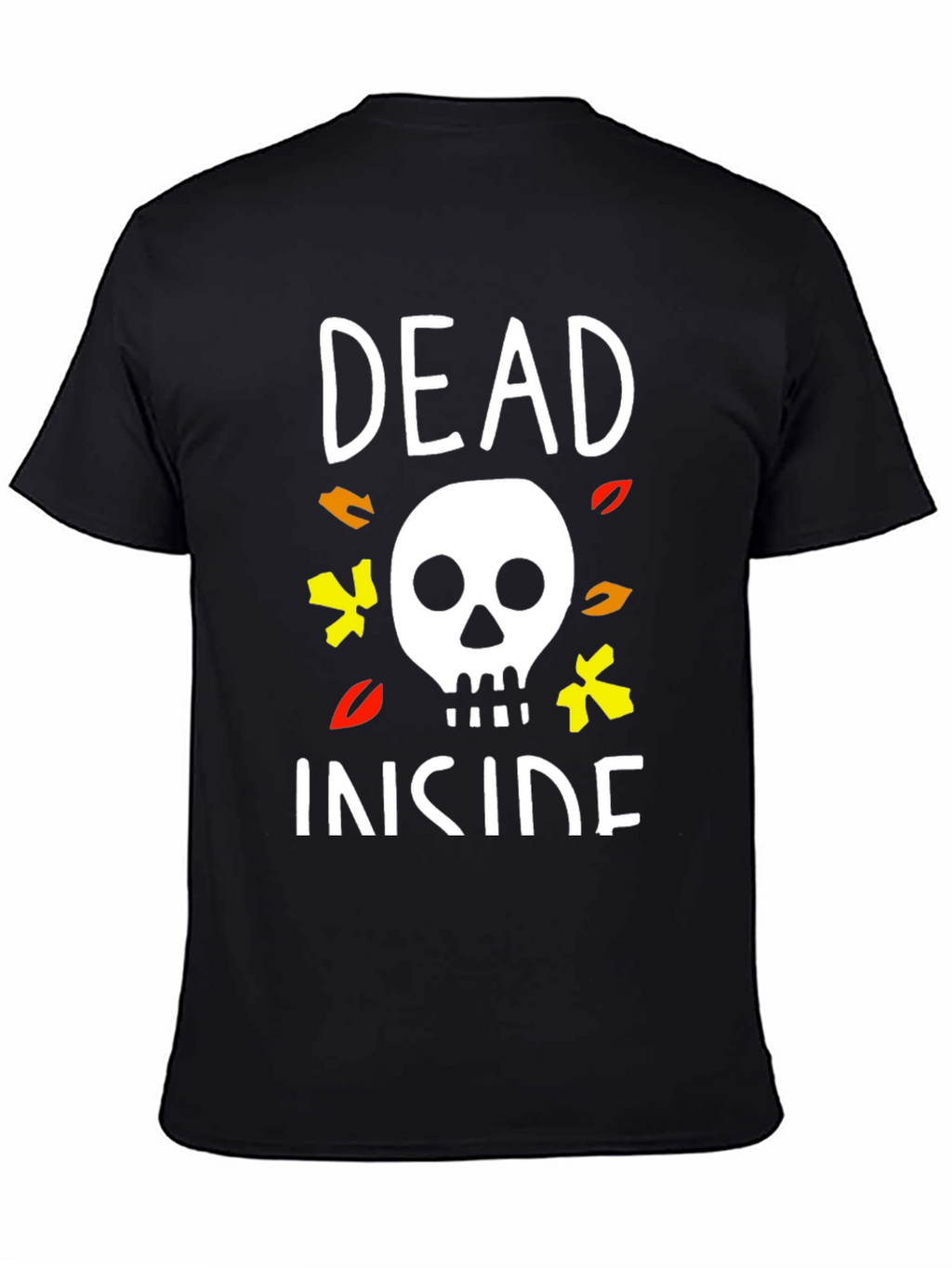 Dead Inside Halloween T-Shirt Skull Graphic