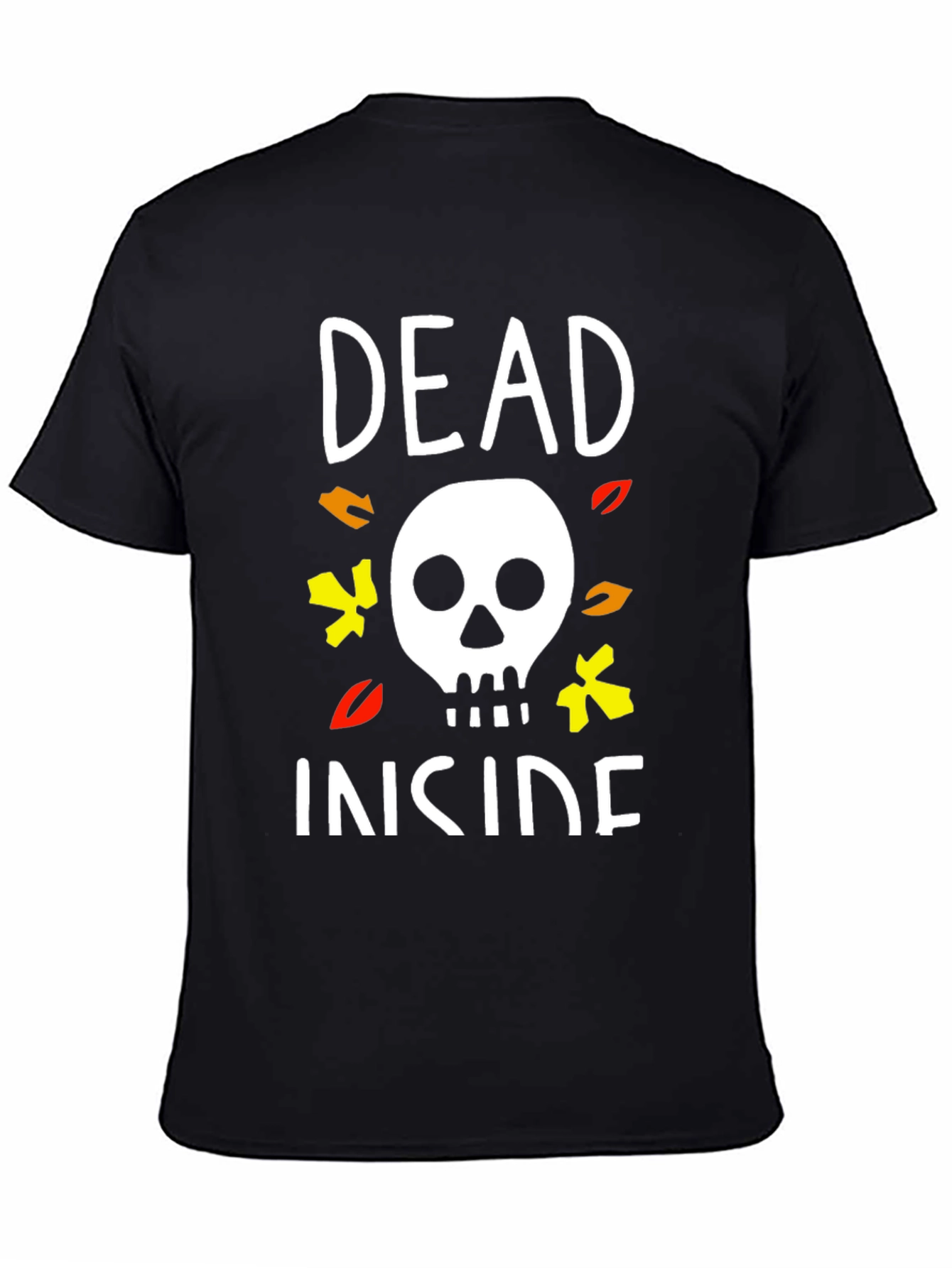 Dead Inside Halloween T-Shirt Skull Graphic