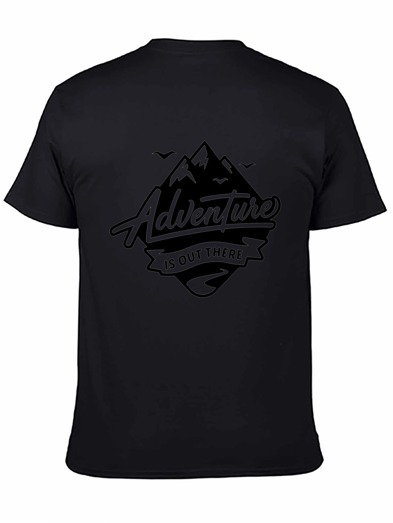 Adventure Awaits - Black Graphic Tee