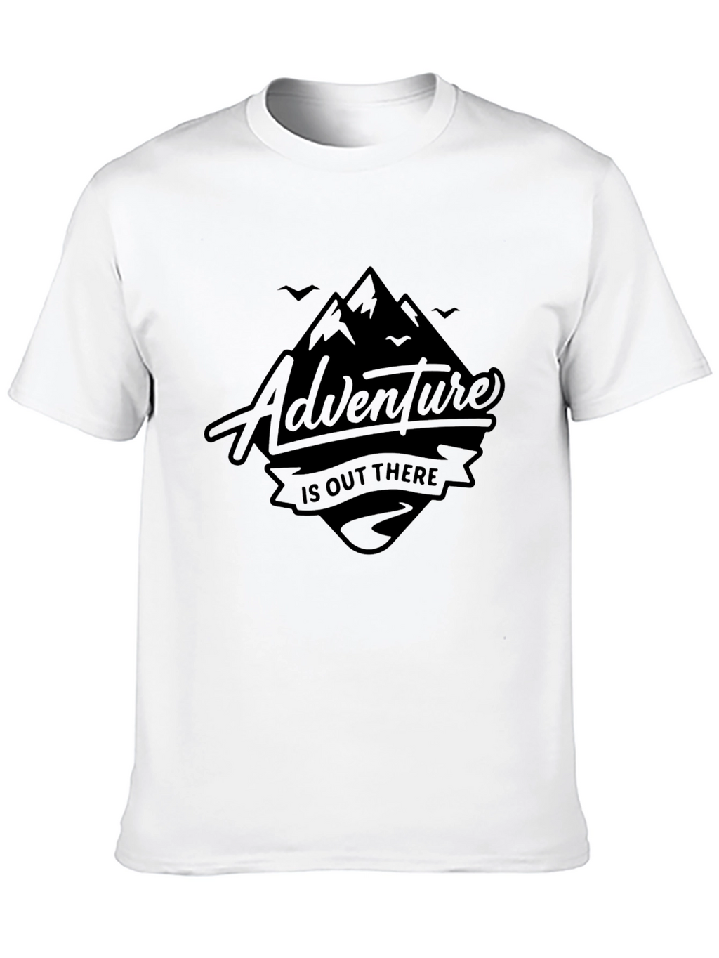 Adventure Awaits - Black Graphic Tee