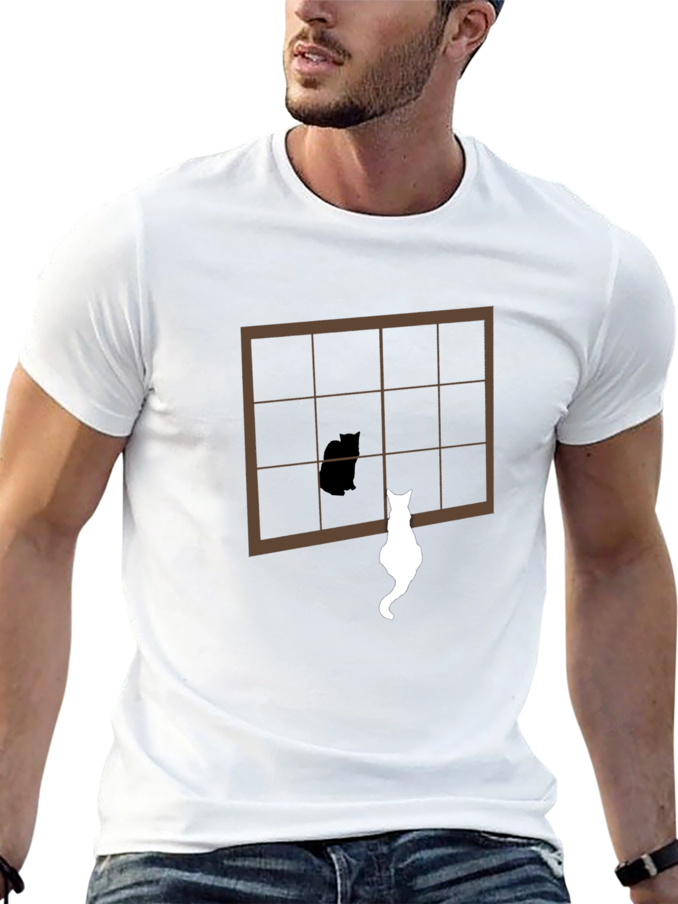 Cat Gazing T-Shirt