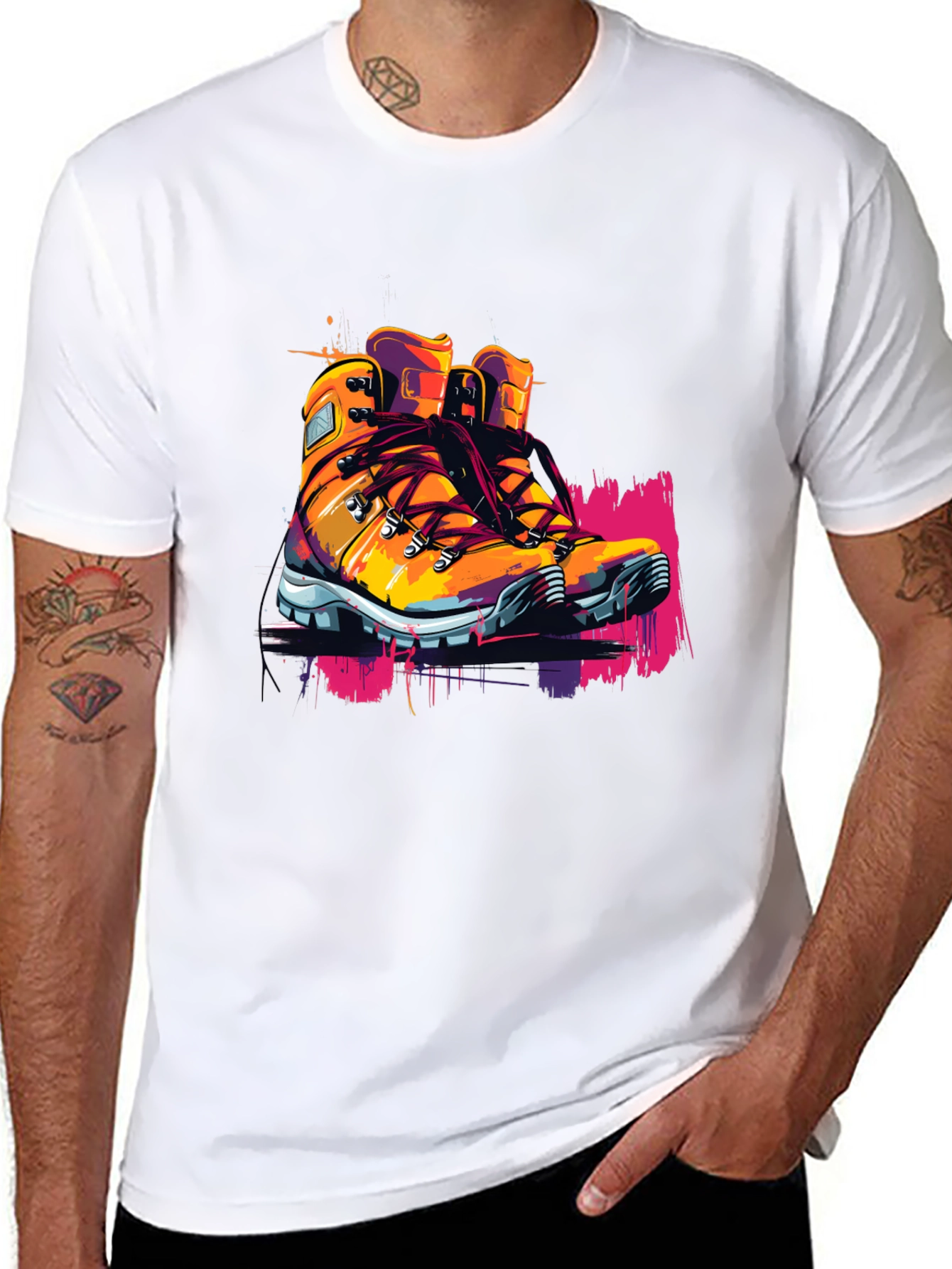 Hiking Boot Graphic Tee - Adventure Ready!