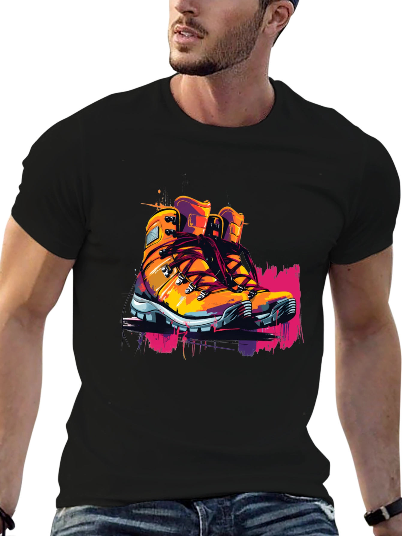 Hiking Boot Graphic Tee - Adventure Ready!