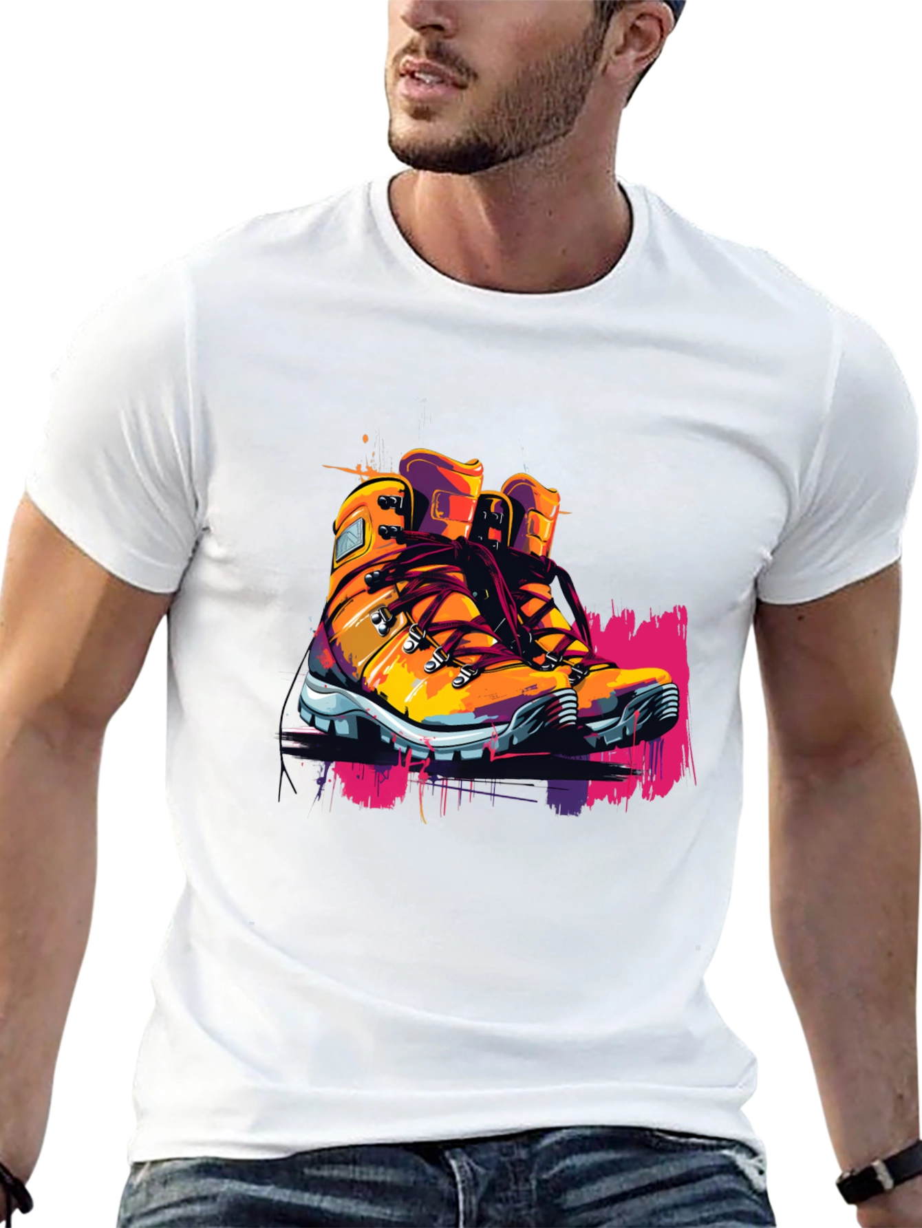 Hiking Boot Graphic Tee - Adventure Ready!