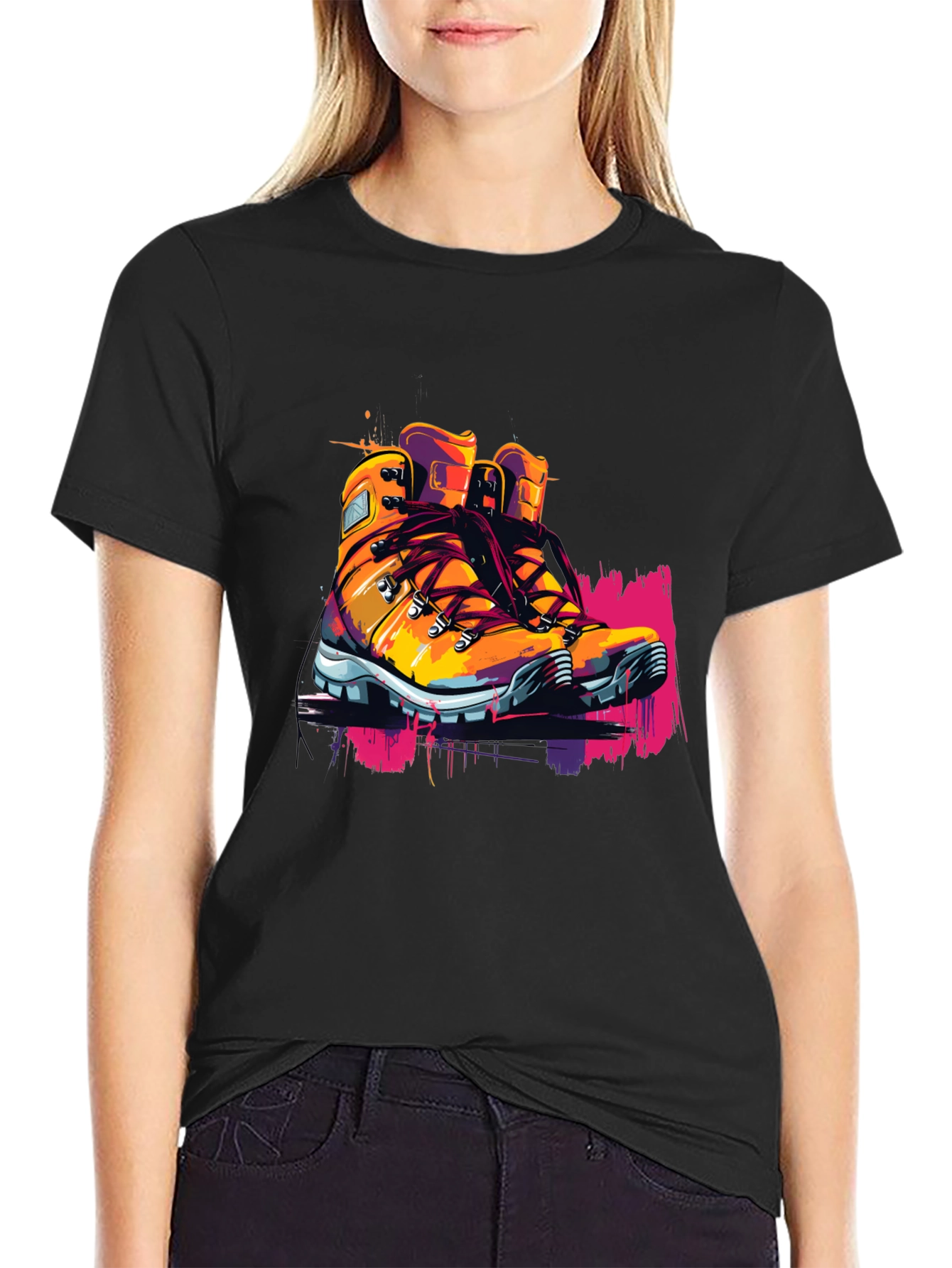 Hiking Boot Graphic Tee - Adventure Ready!