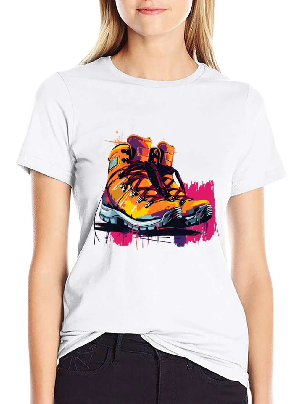 Hiking Boot Graphic Tee - Adventure Ready!