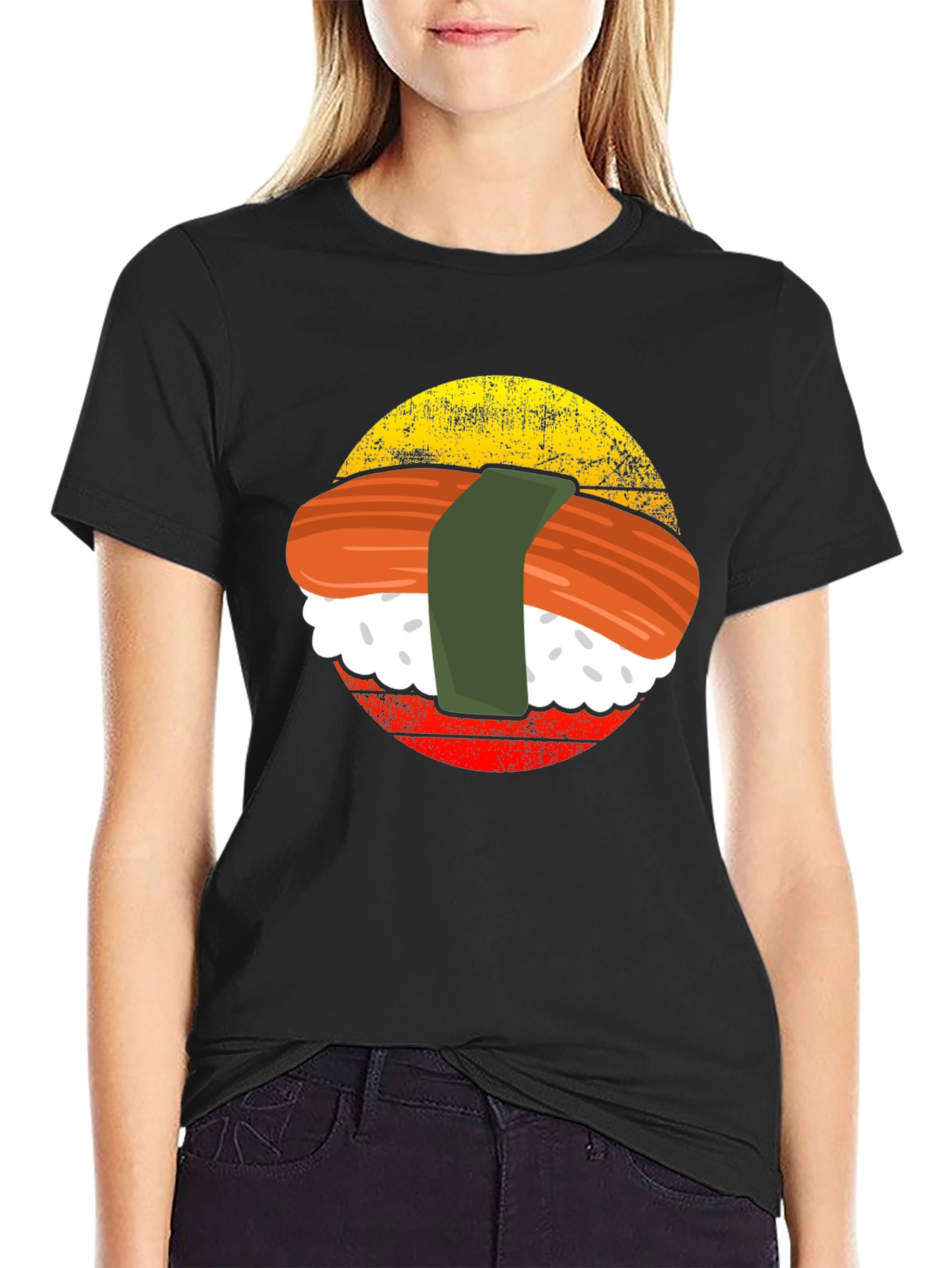 Sushi Graphic T-Shirt - Retro Style Tee
