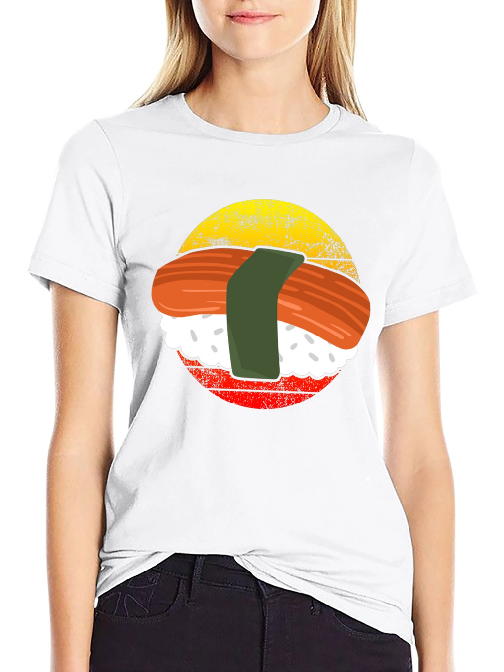 Sushi Graphic T-Shirt - Retro Style Tee