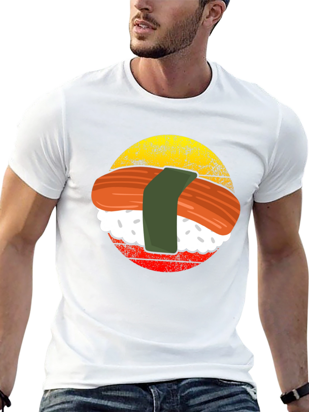 Sushi Graphic T-Shirt - Retro Style Tee