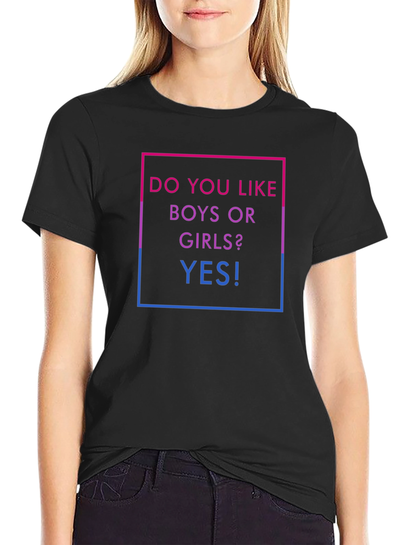 Bisexual Pride T-Shirt - Do You Like Boys Or Girls? YES!