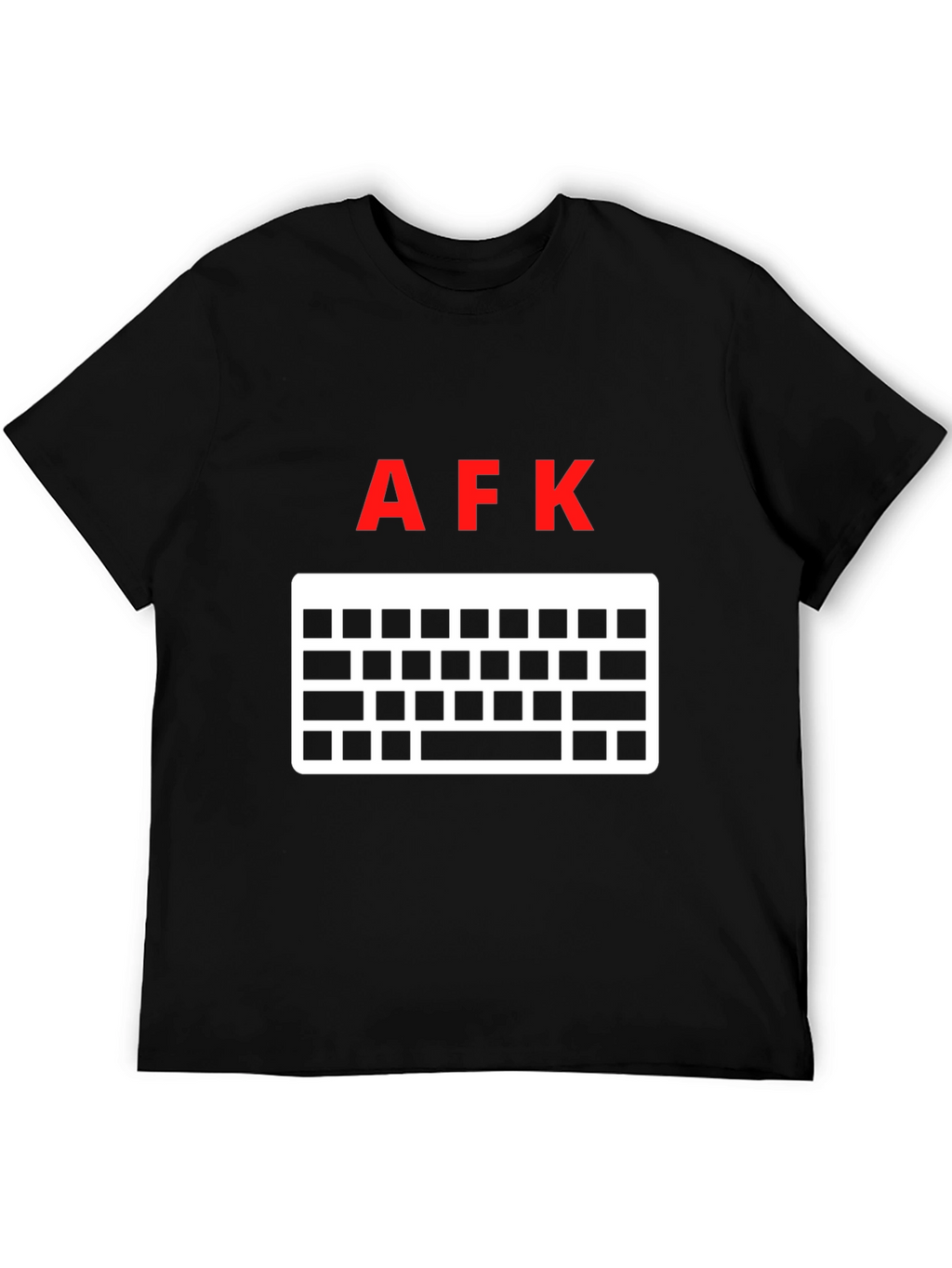 AFK Keyboard Gamer T-Shirt - Black Cotton Tee