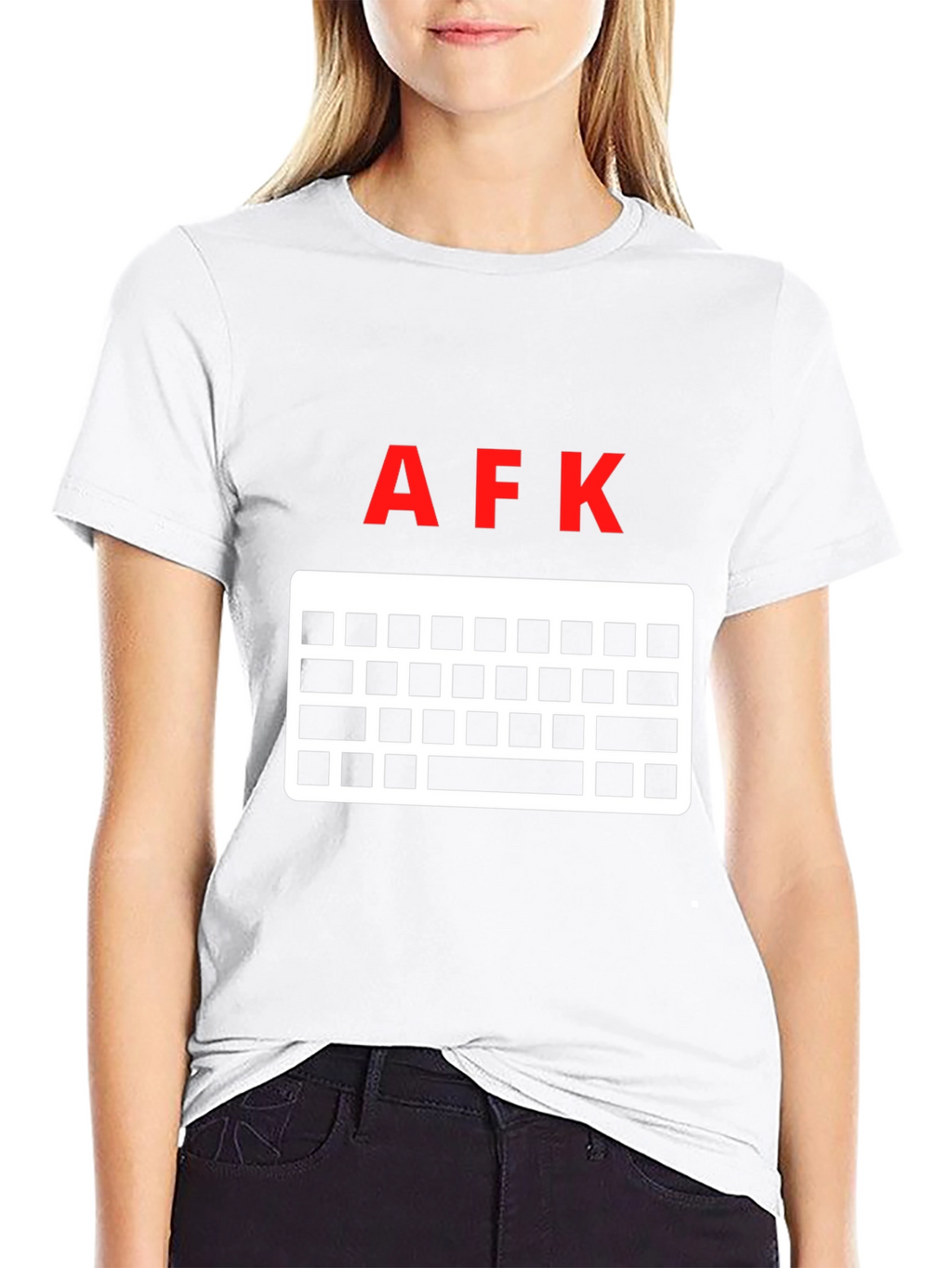 AFK Keyboard Gamer T-Shirt - Black Cotton Tee