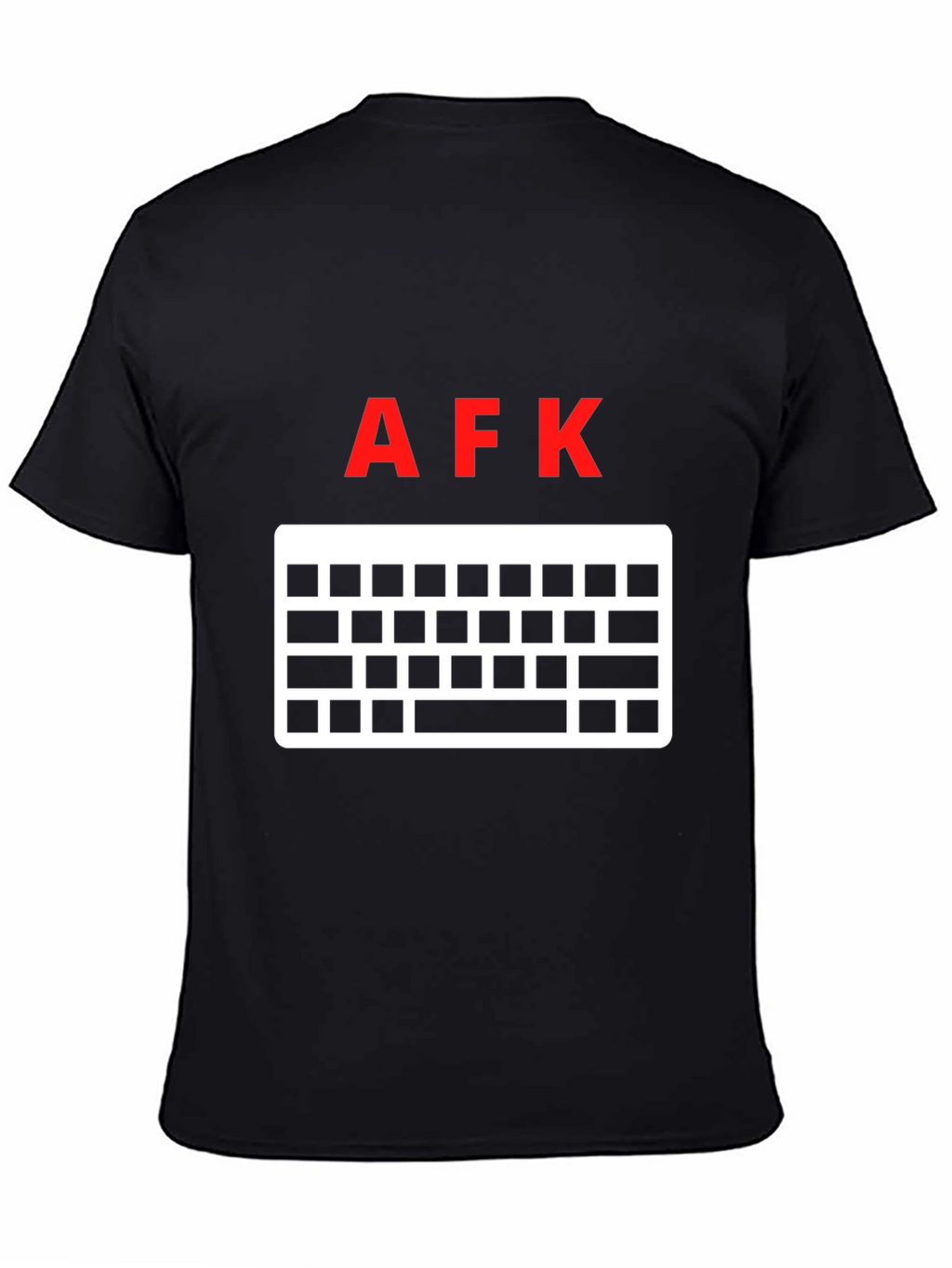 AFK Keyboard Gamer T-Shirt - Black Cotton Tee