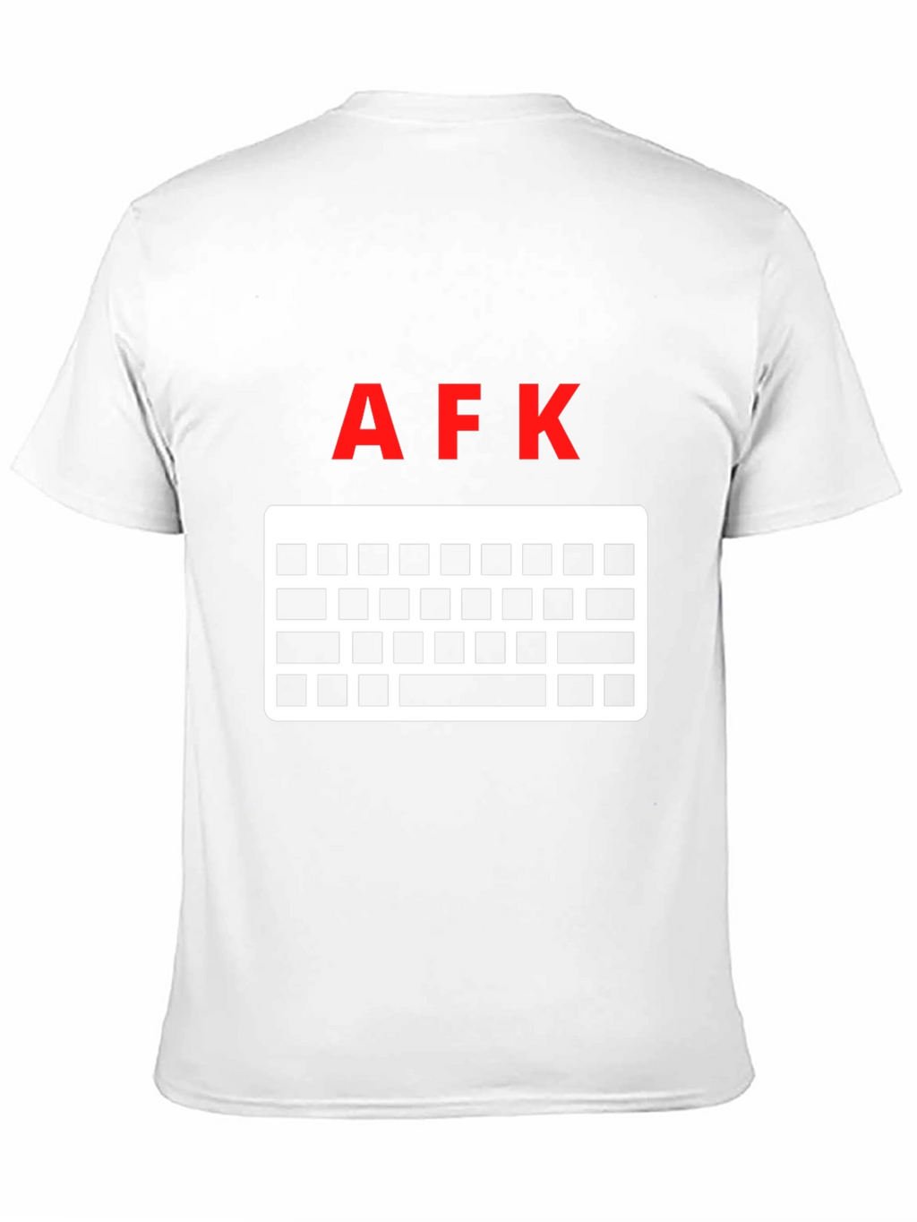 AFK Keyboard Gamer T-Shirt - Black Cotton Tee