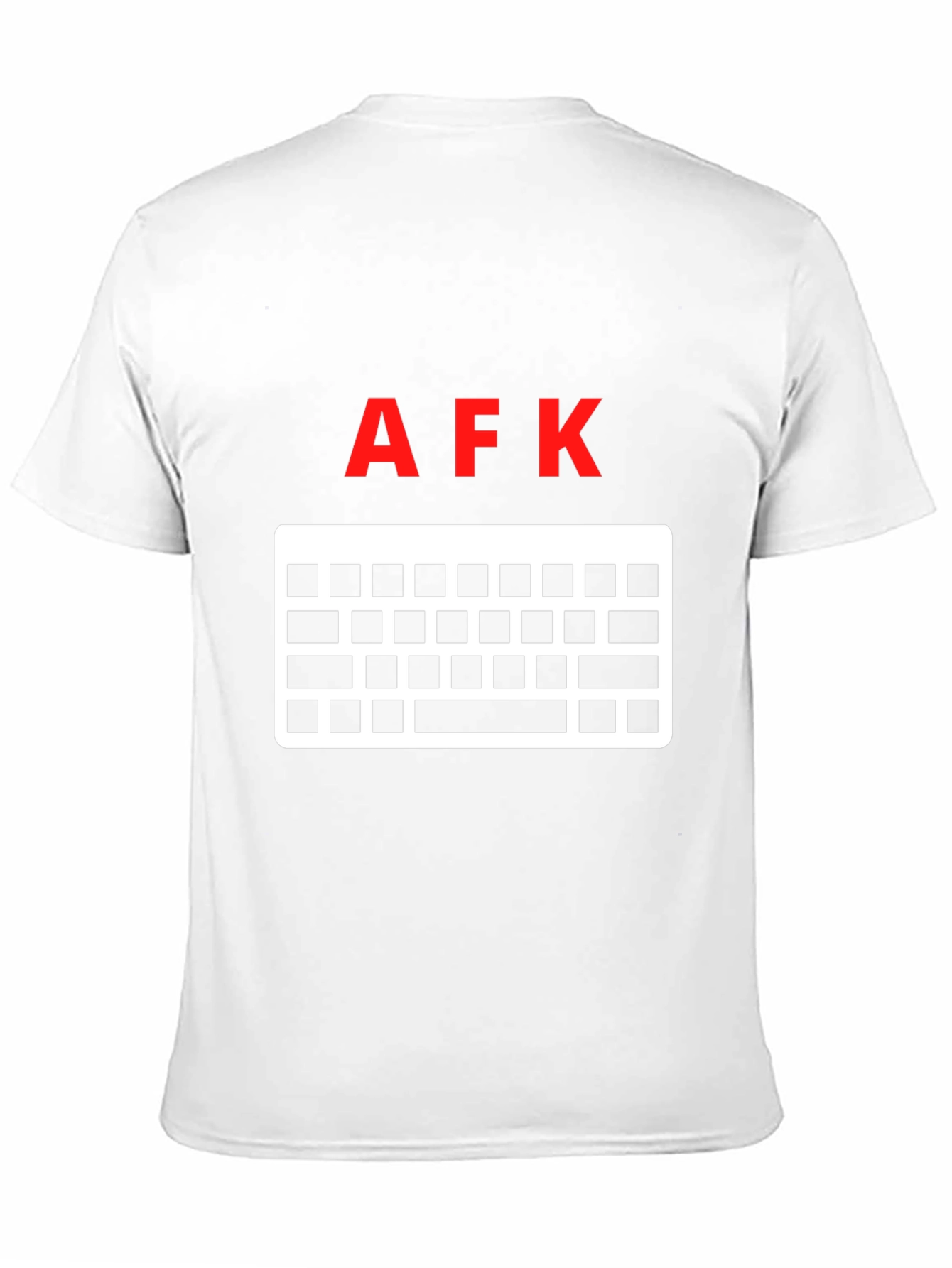 AFK Keyboard Gamer T-Shirt - Black Cotton Tee