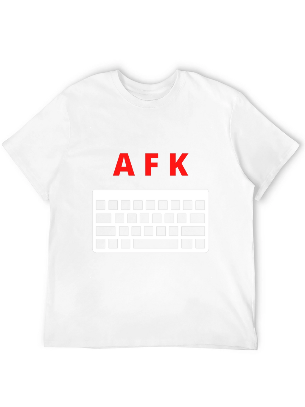 AFK Keyboard Gamer T-Shirt - Black Cotton Tee