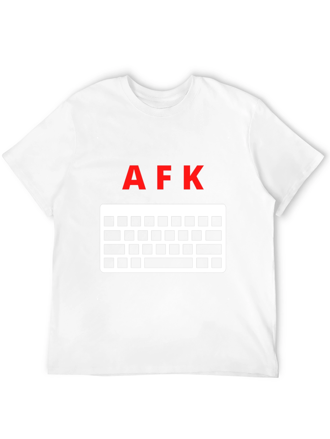 AFK Keyboard Gamer T-Shirt - Black Cotton Tee