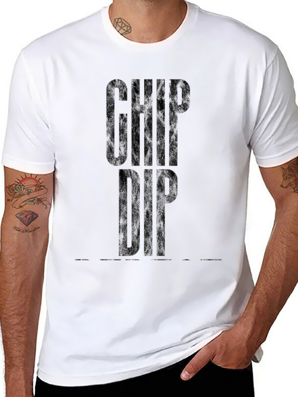 Chip Dip Graphic T-Shirt - Black