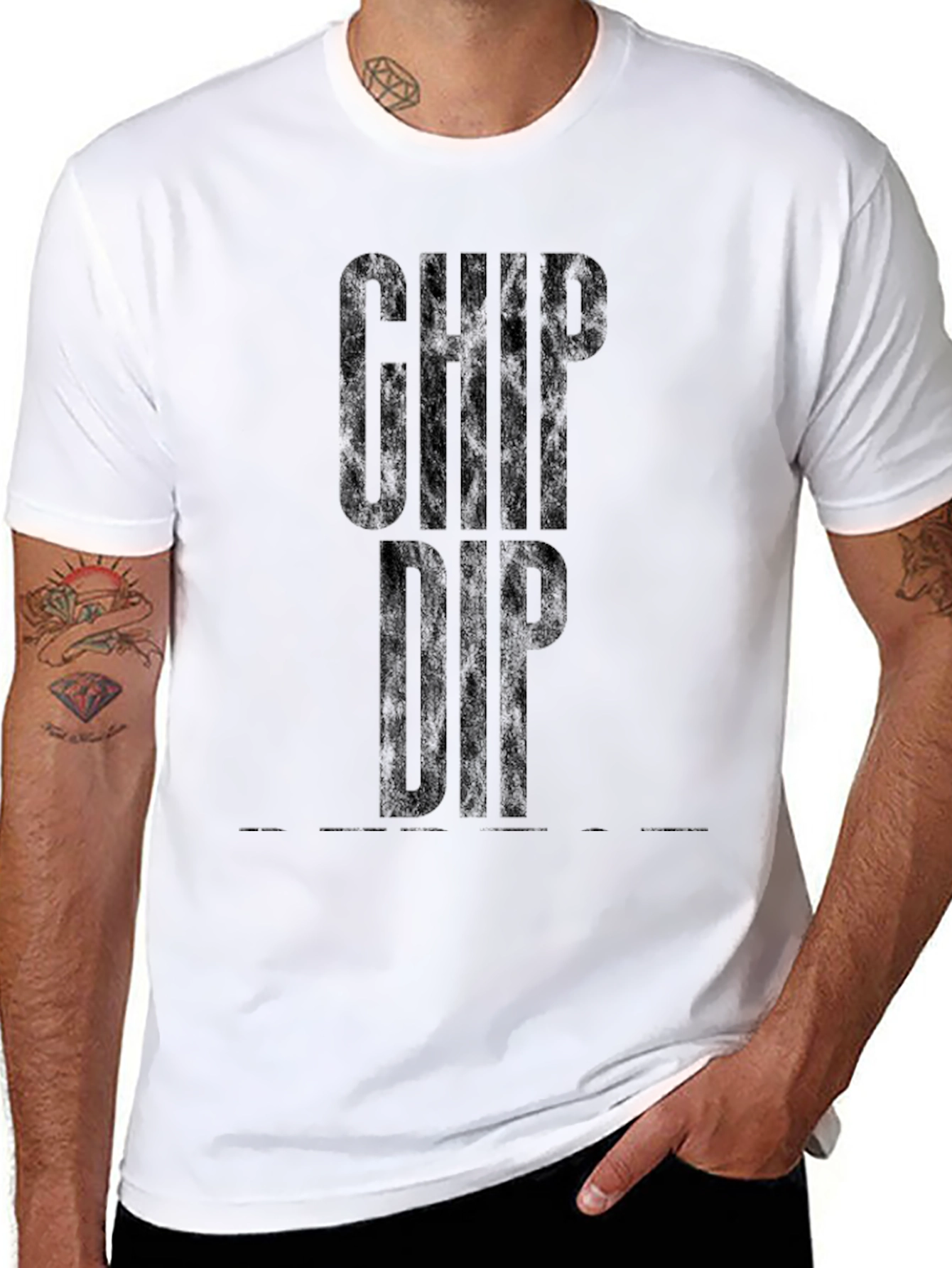 Chip Dip Graphic T-Shirt - Black