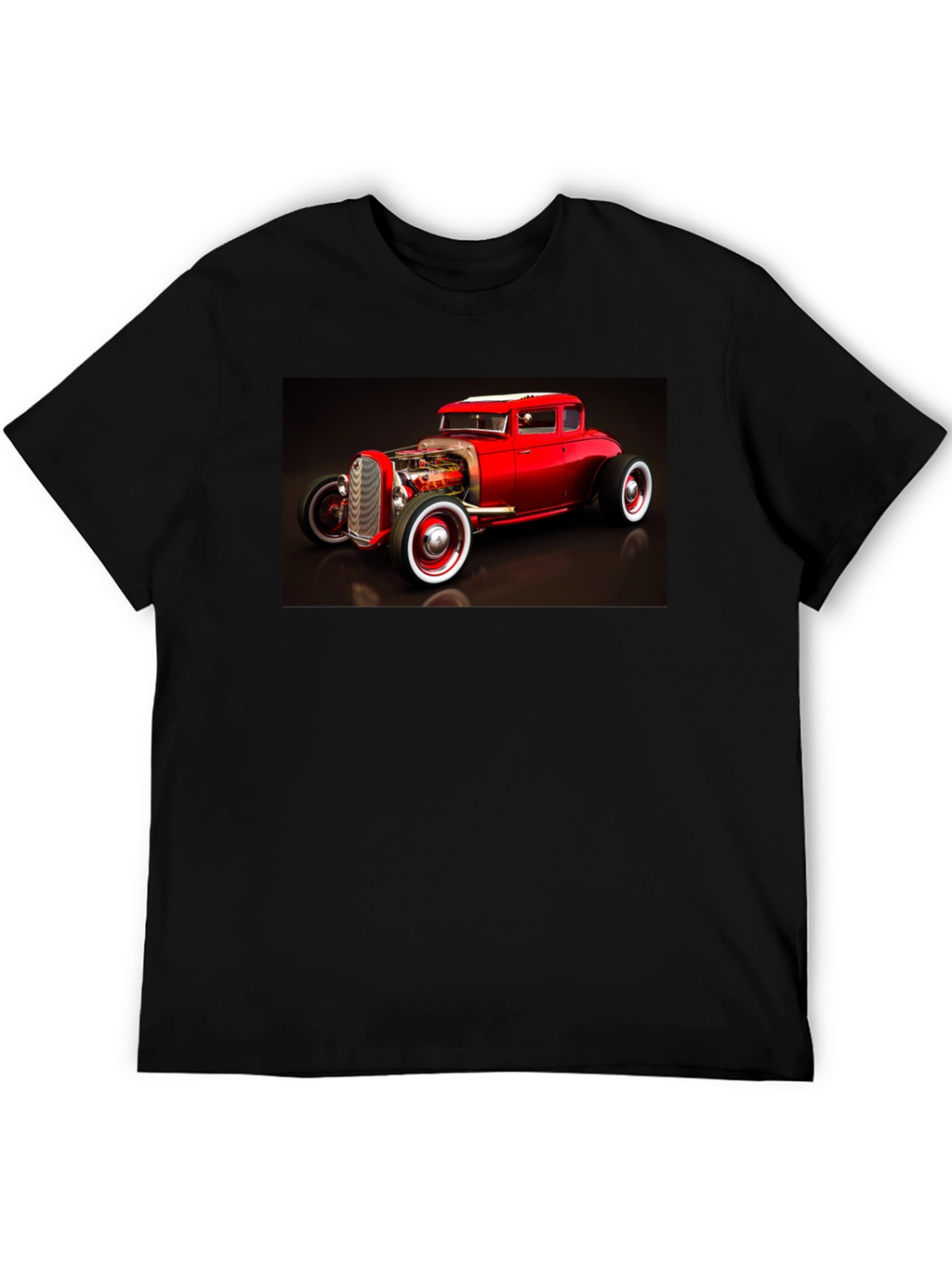 Hot Rod Graphic Tee - Black