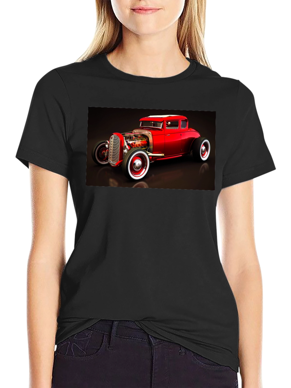 Hot Rod Graphic Tee - Black