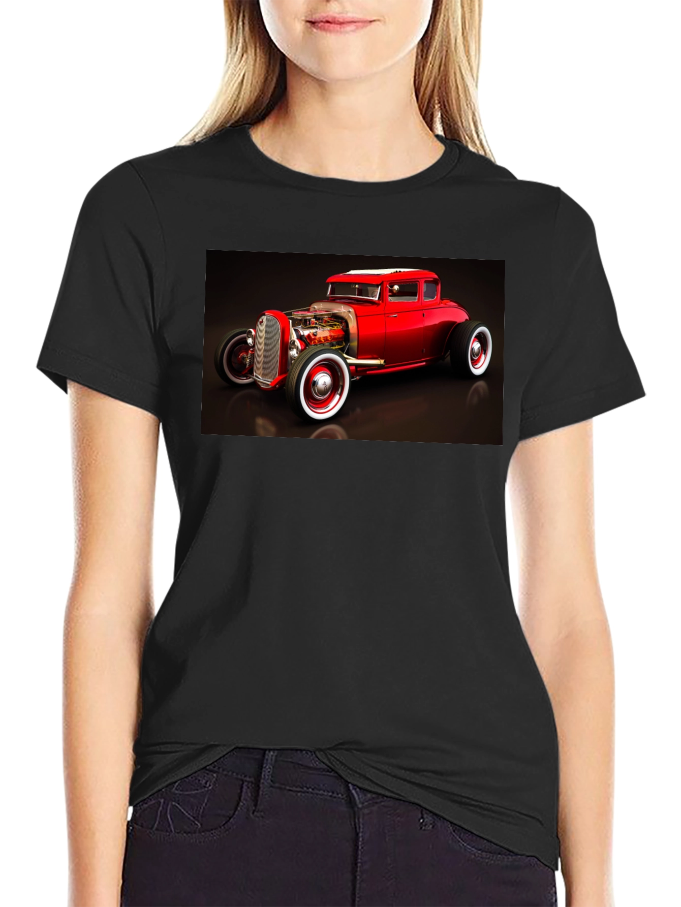 Hot Rod Graphic Tee - Black