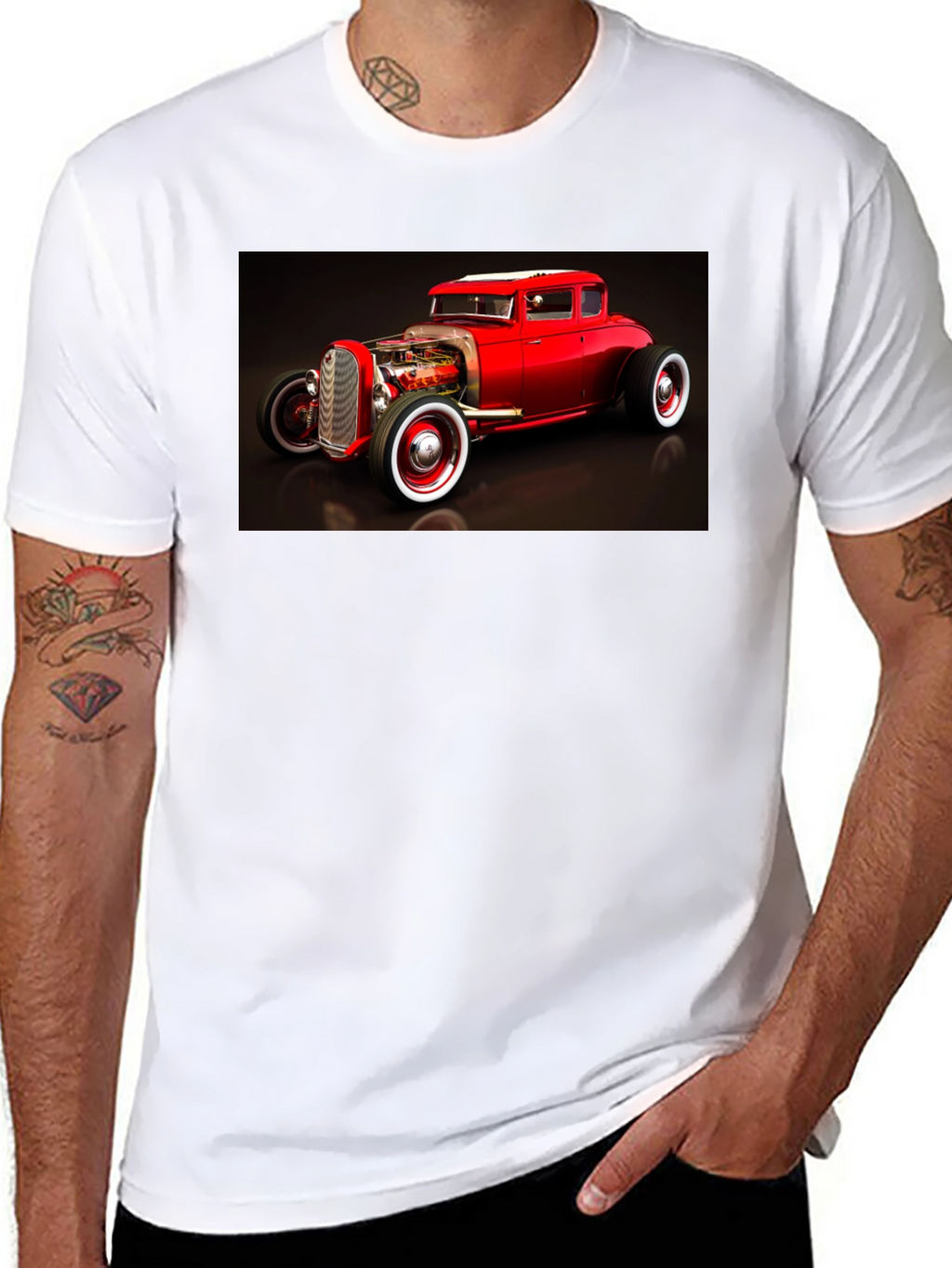 Hot Rod Graphic Tee - Black