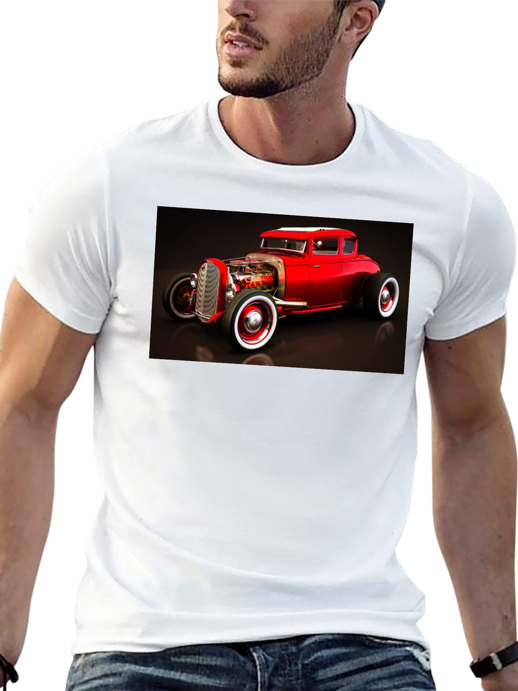 Hot Rod Graphic Tee - Black