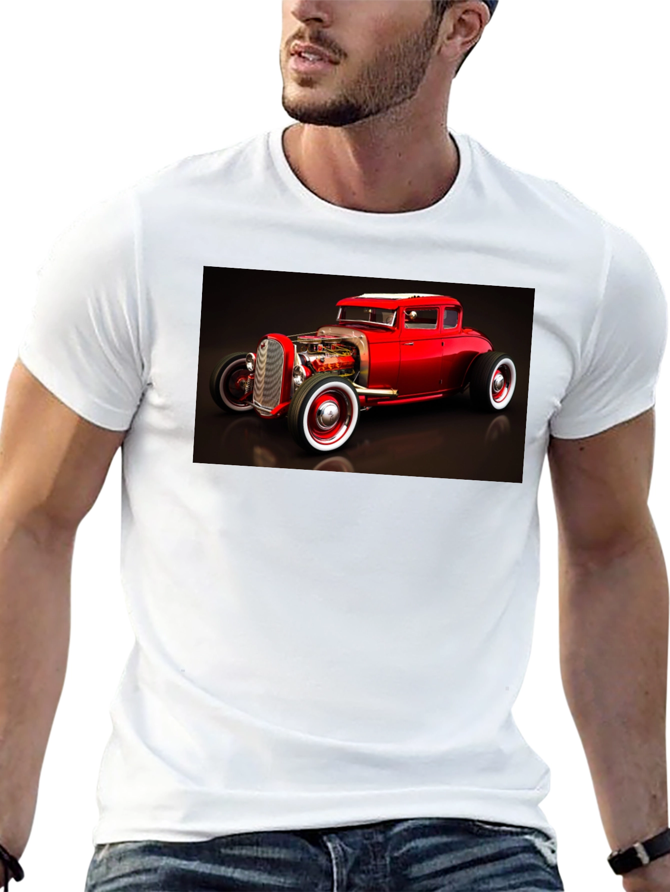 Hot Rod Graphic Tee - Black