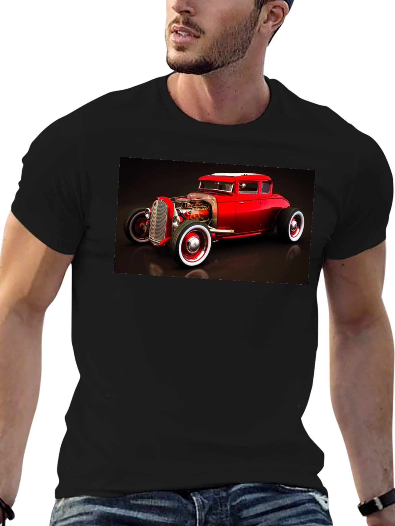 Hot Rod Graphic Tee - Black