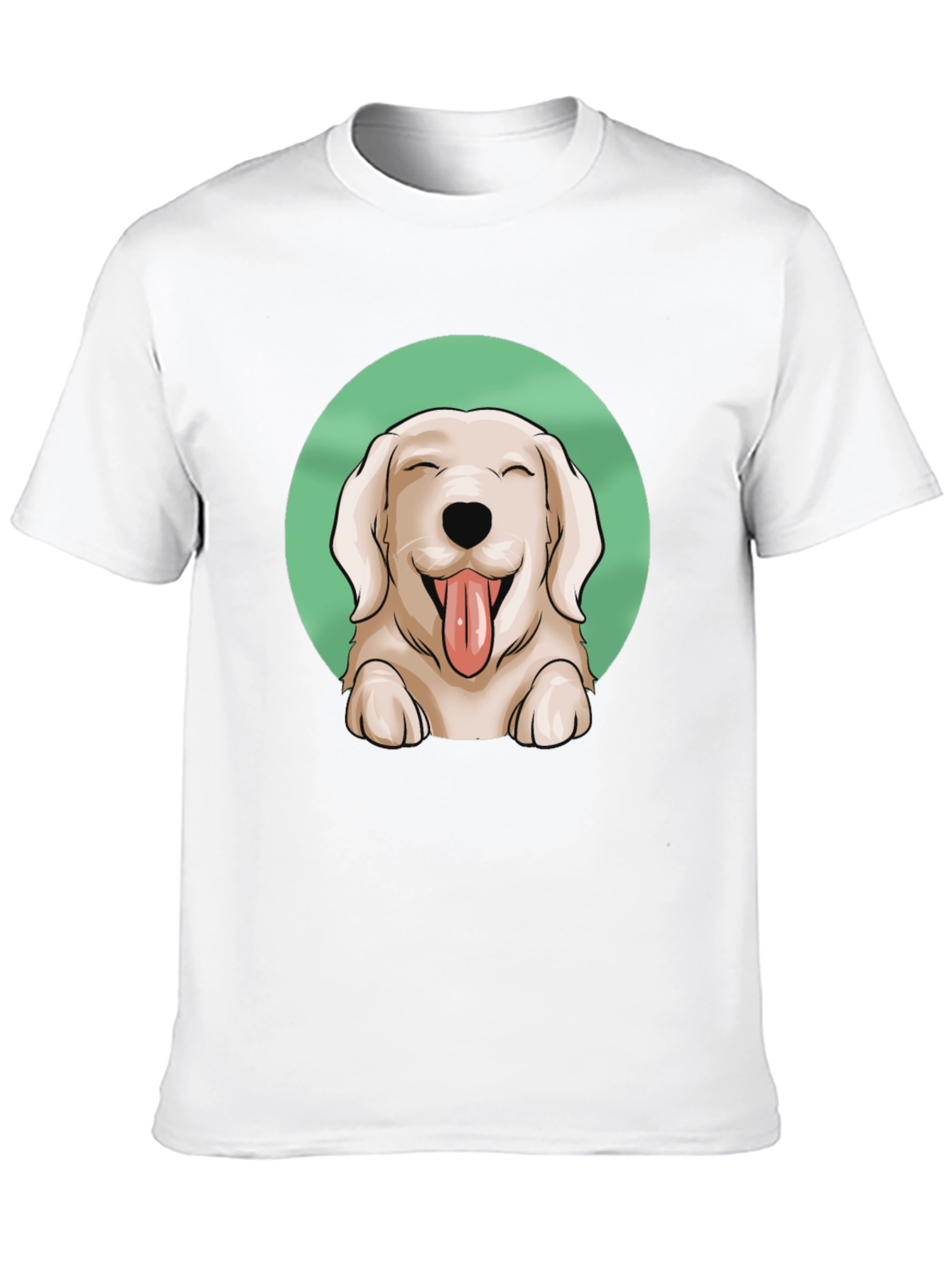 Dog Lover T-Shirt - Happy Golden Retriever Graphic Tee