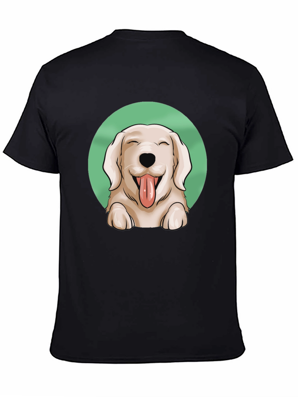 Dog Lover T-Shirt - Happy Golden Retriever Graphic Tee