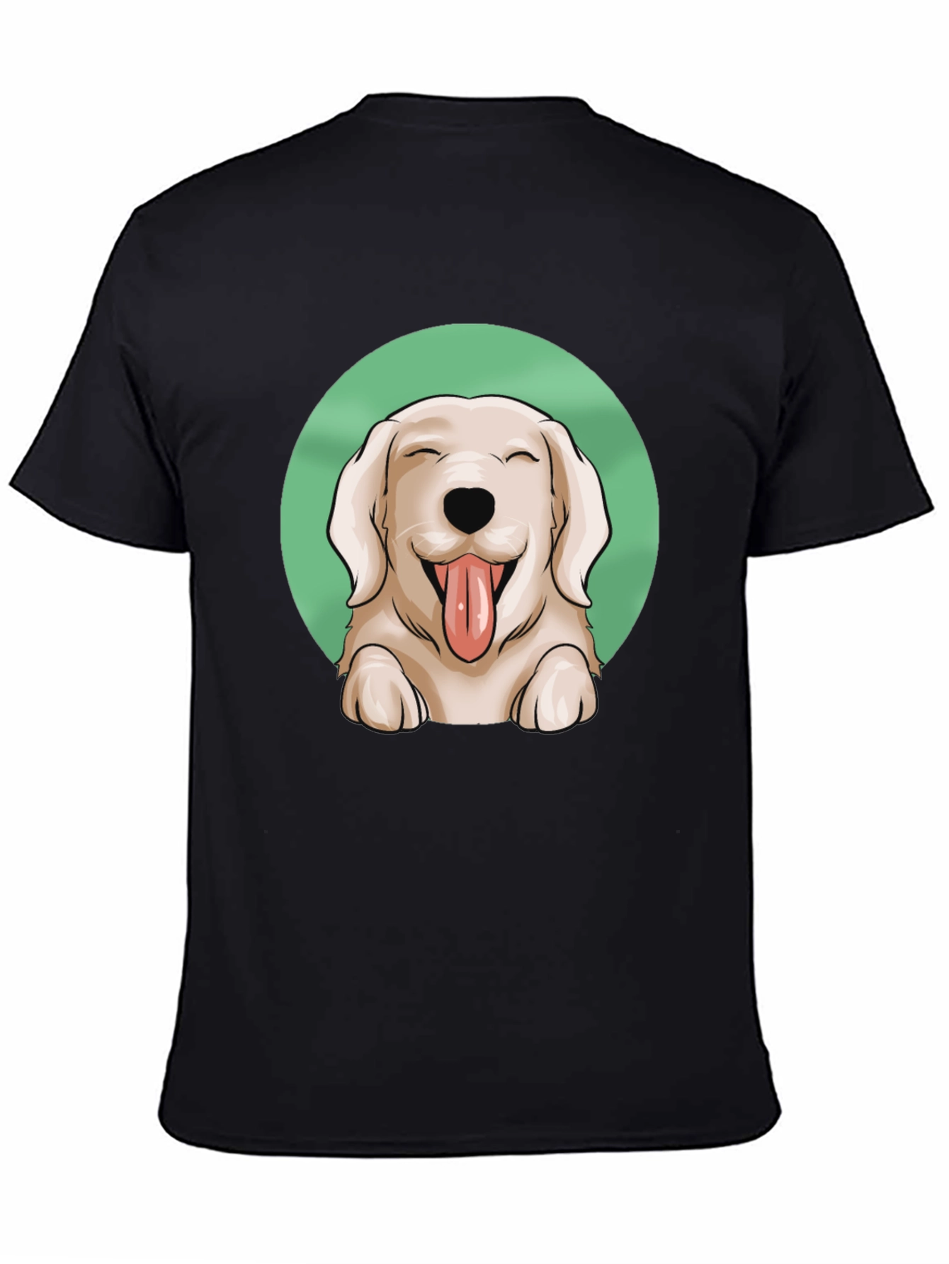 Dog Lover T-Shirt - Happy Golden Retriever Graphic Tee