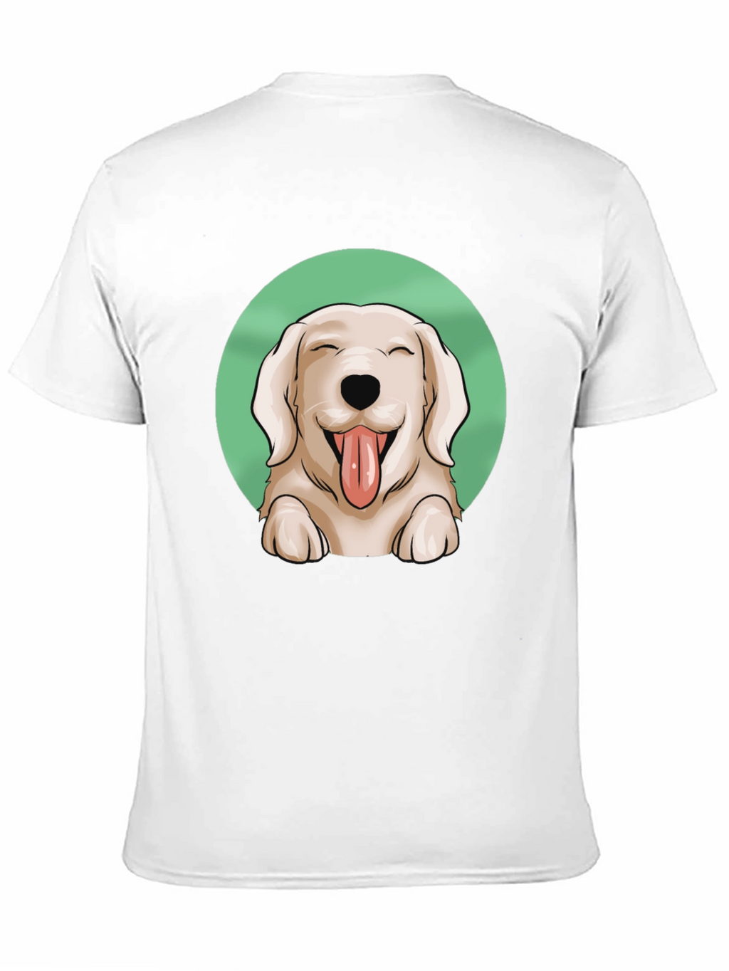 Dog Lover T-Shirt - Happy Golden Retriever Graphic Tee