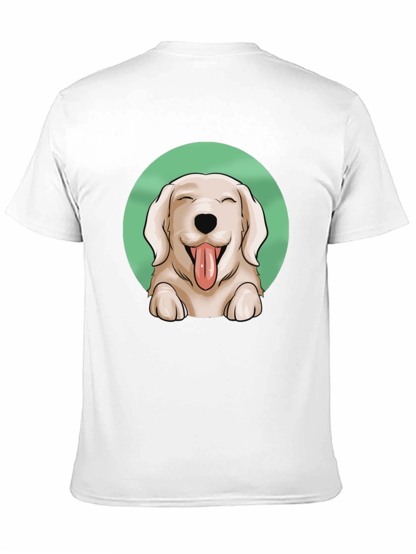 Dog Lover T-Shirt - Happy Golden Retriever Graphic Tee
