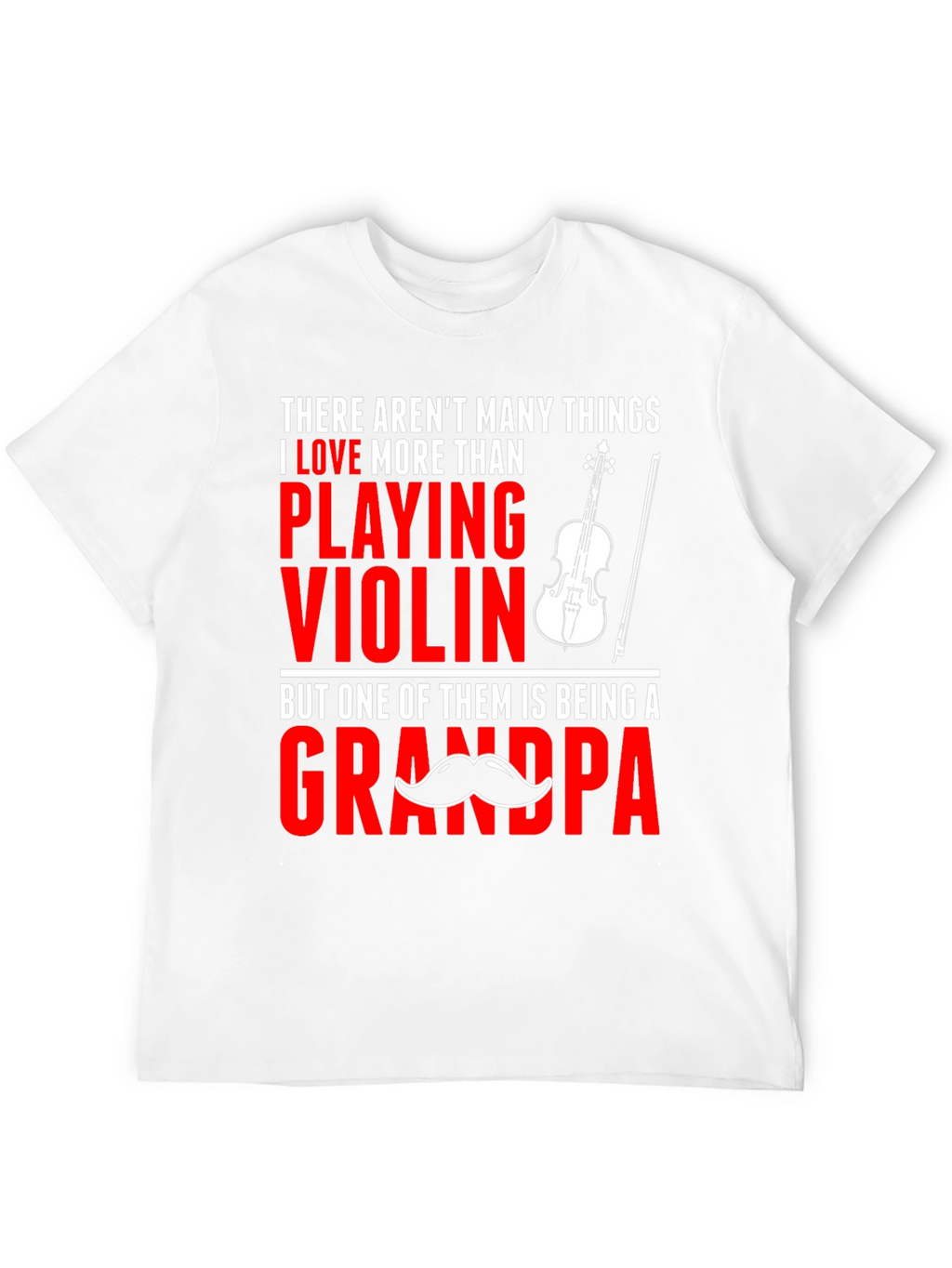 Violin Grandpa T-Shirt: Love Playing Grandpa Tee
