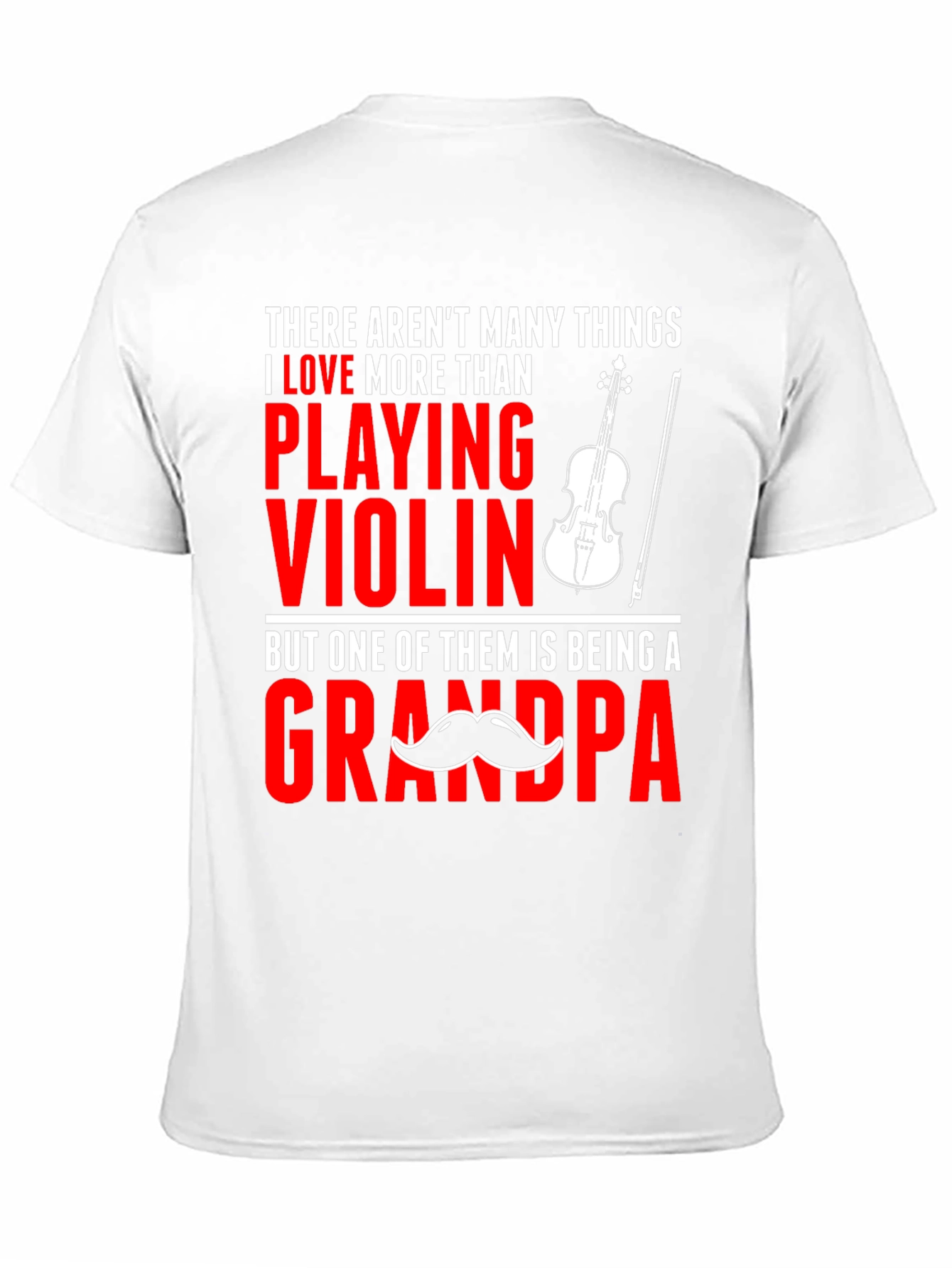 Violin Grandpa T-Shirt: Love Playing Grandpa Tee