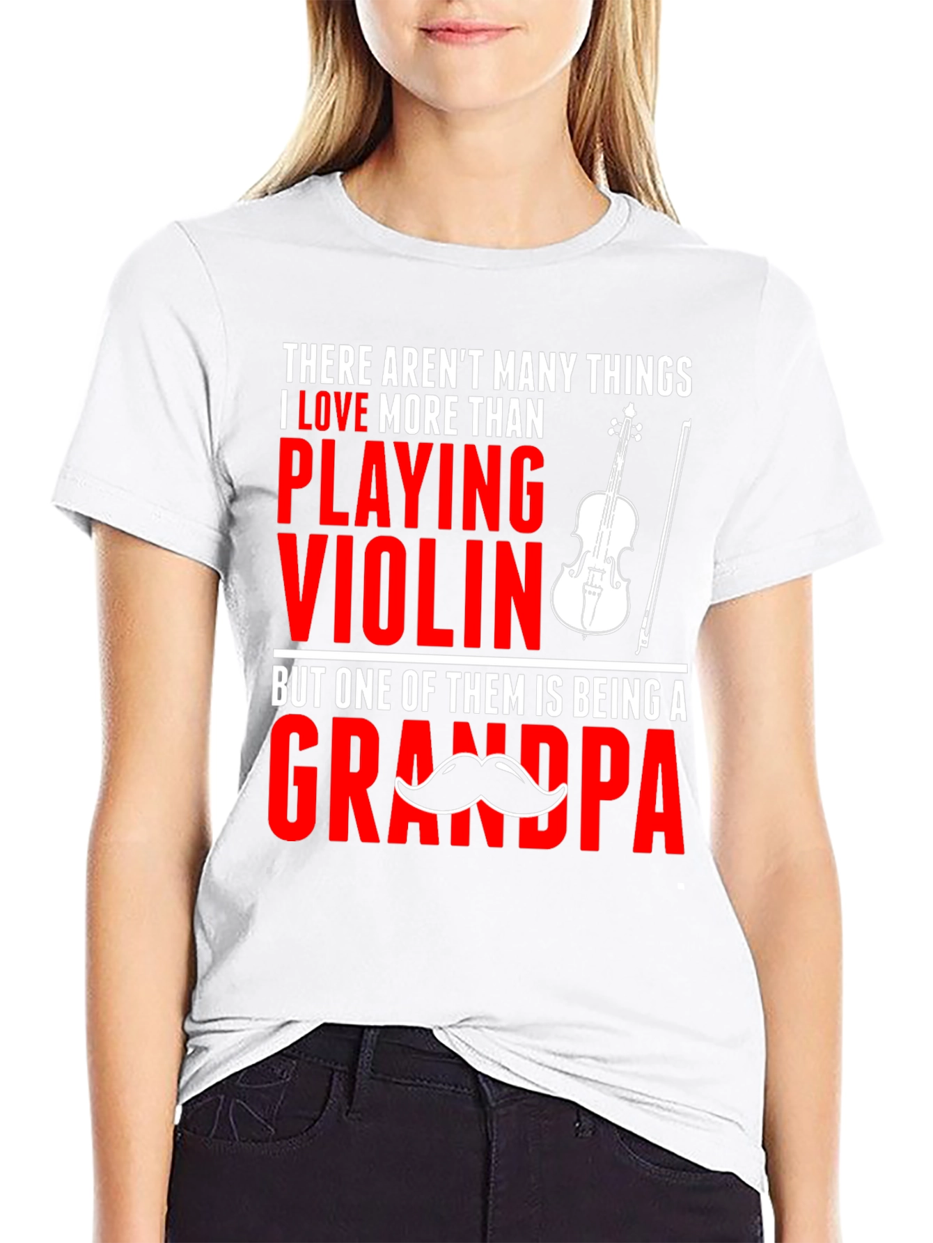 Violin Grandpa T-Shirt: Love Playing Grandpa Tee