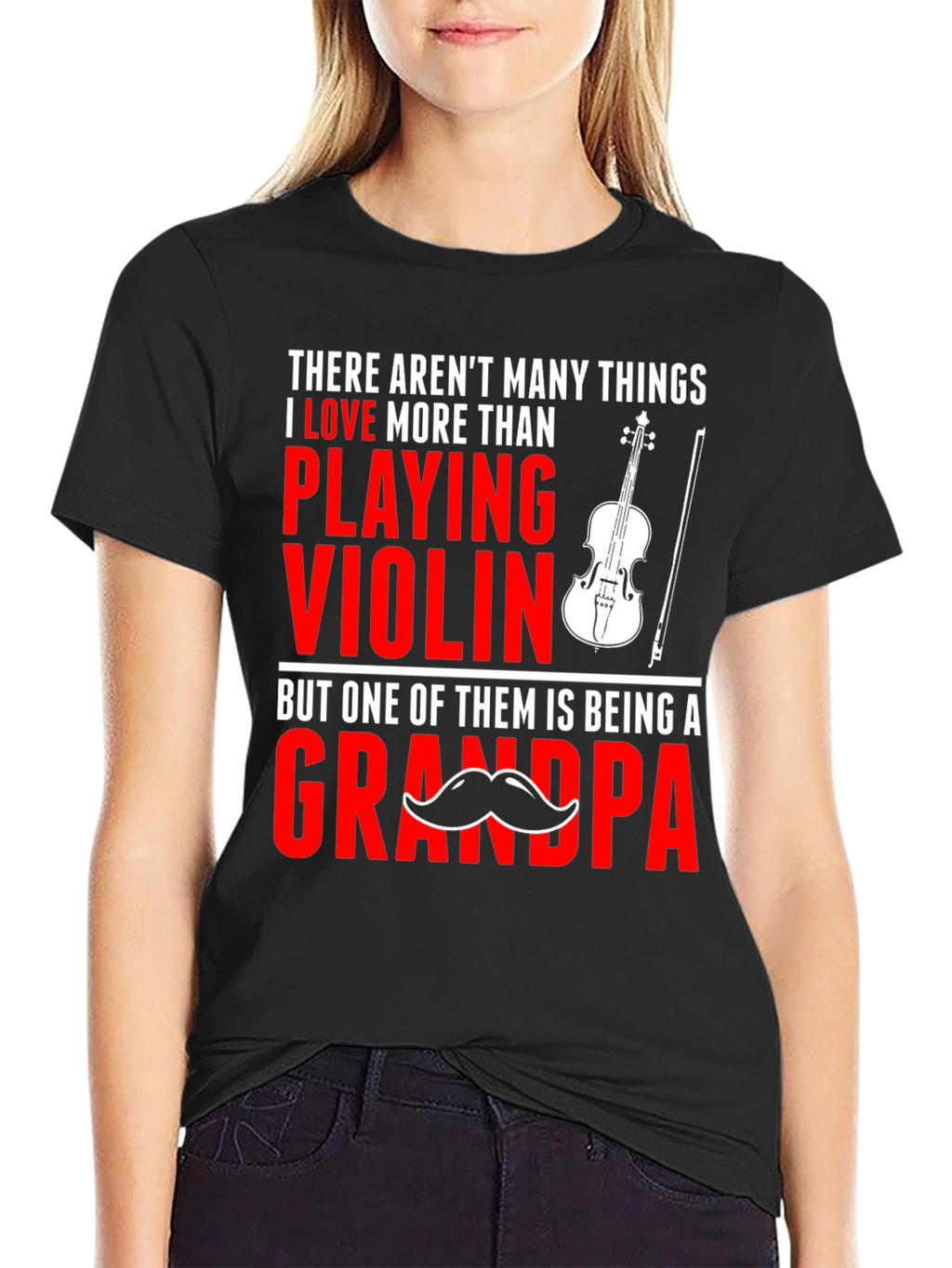 Violin Grandpa T-Shirt: Love Playing Grandpa Tee