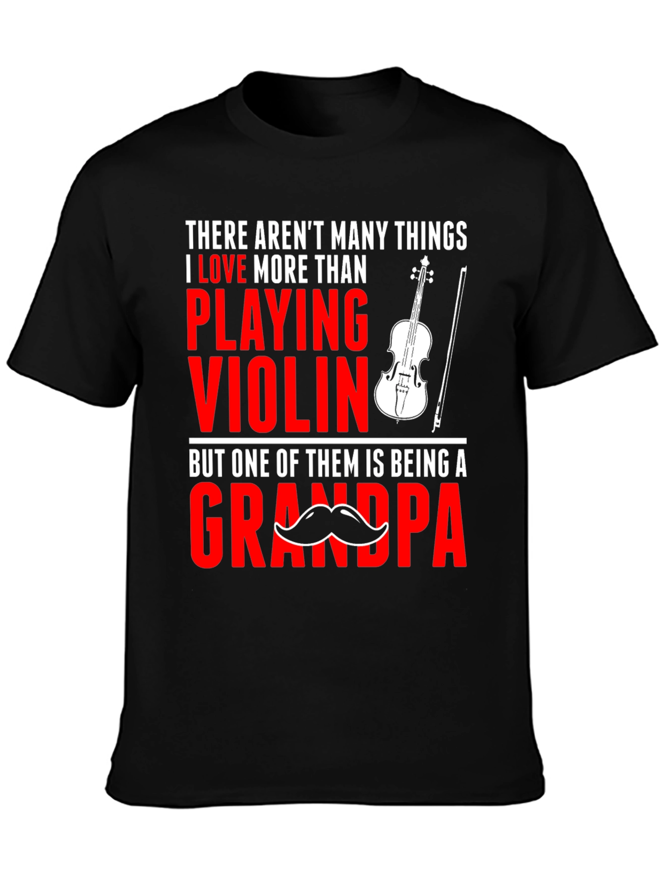 Violin Grandpa T-Shirt: Love Playing Grandpa Tee