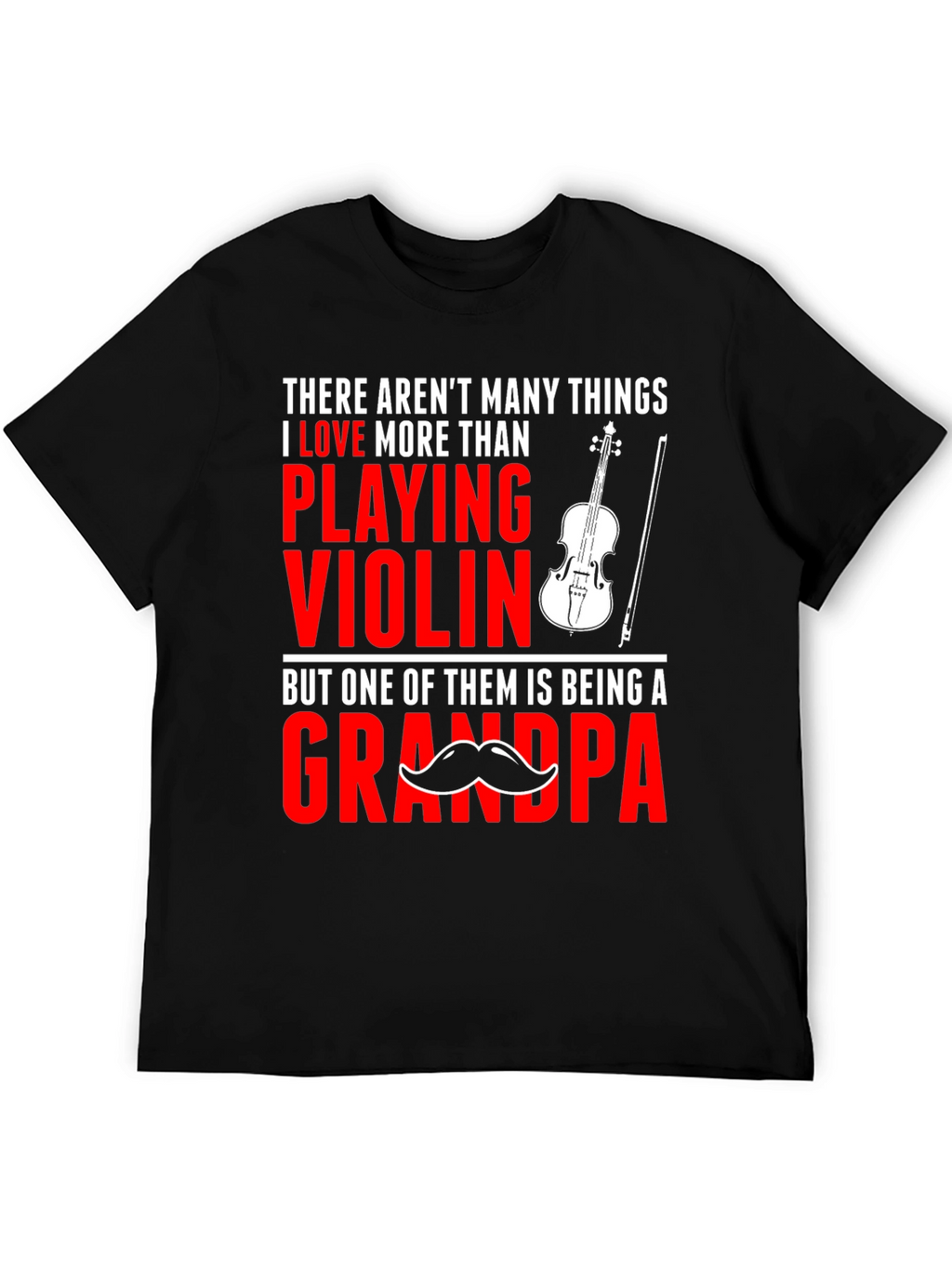 Violin Grandpa T-Shirt: Love Playing Grandpa Tee