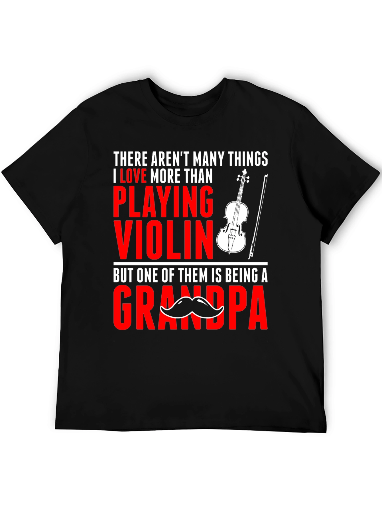 Violin Grandpa T-Shirt: Love Playing Grandpa Tee