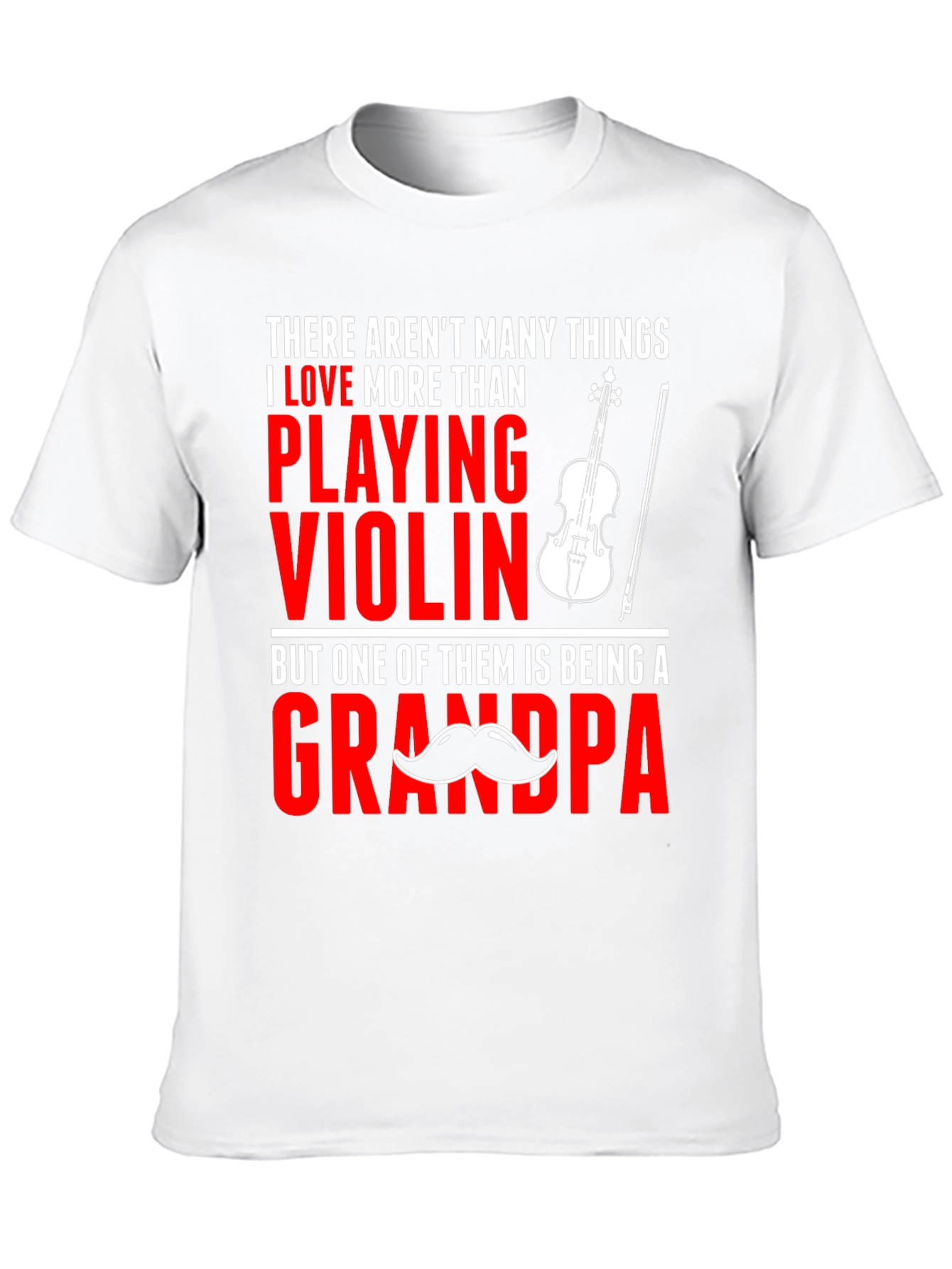 Violin Grandpa T-Shirt: Love Playing Grandpa Tee