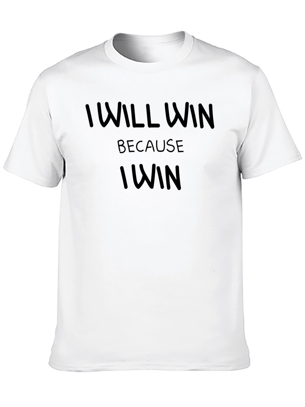 I WILL WIN Graphic Tee - Black Cotton